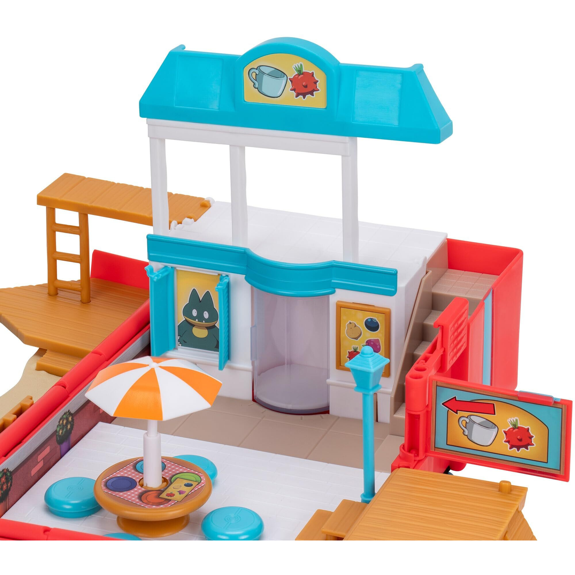 Pokemon Carry Case Beach Battle Playset - Portable Transforming Backpack Playset With Action Features And 2-Inch Pikachu Battle Figure