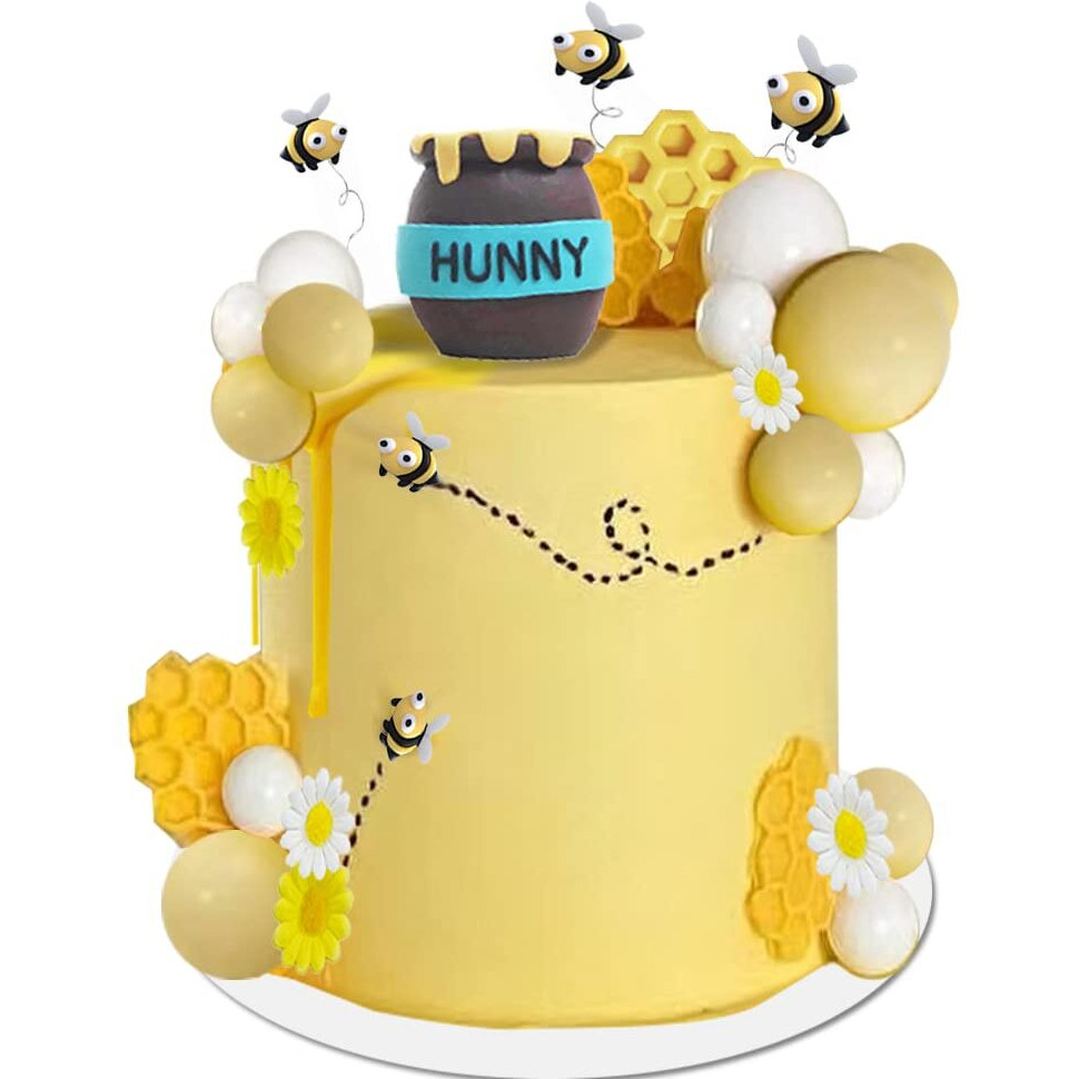 Honey Jar Cake Topper Honeycomb Cake Topper For Birthday Baby Shower