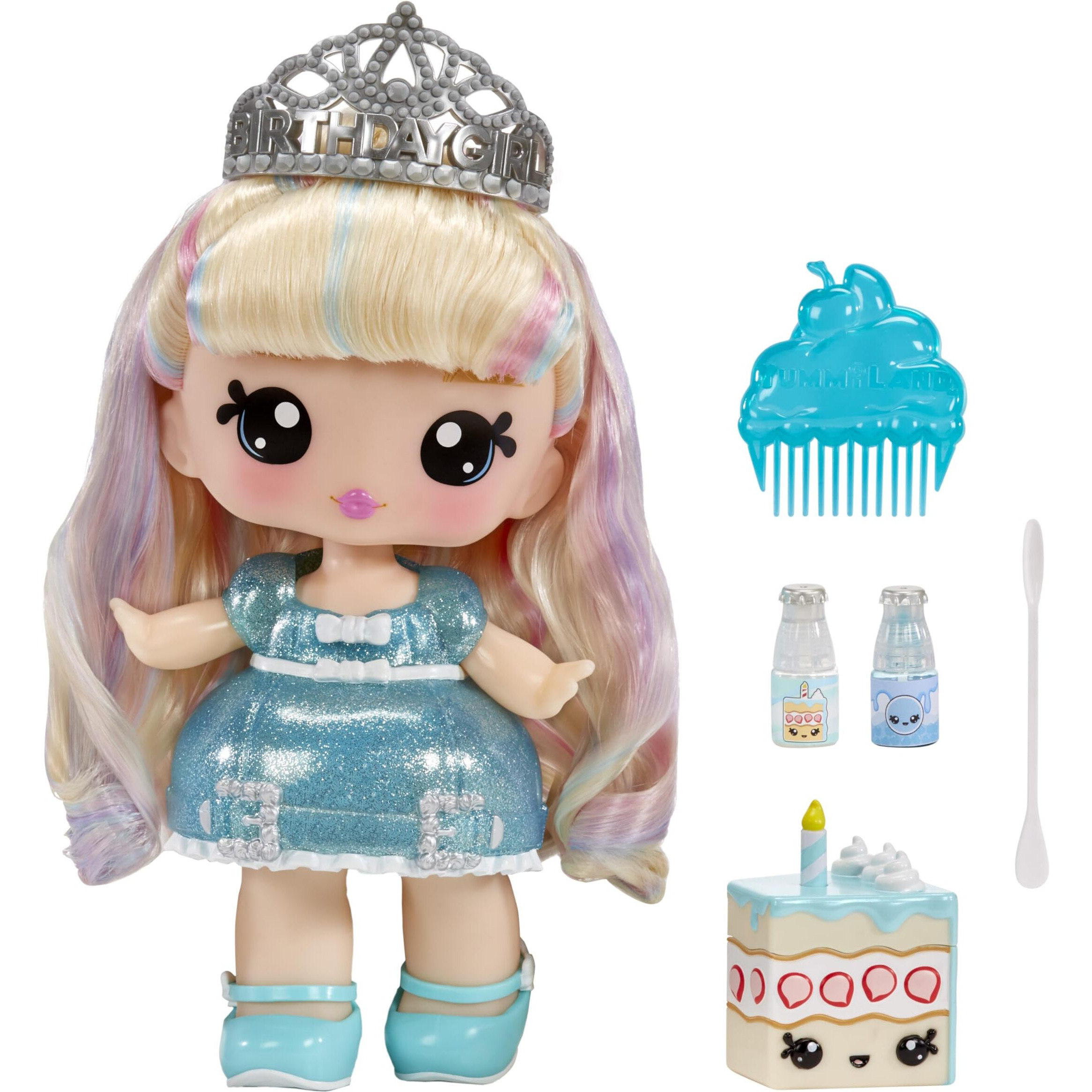 Yummiland Large Doll + Lipgloss Pet- Callie Birthday Cake  Age 4+