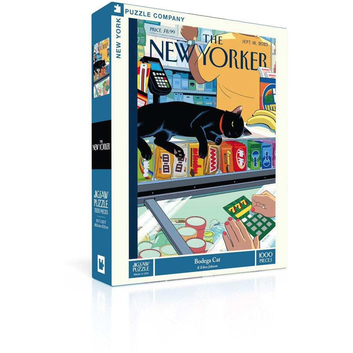New York Puzzle Company - New Yorker Bodega Cat - 1000 Piece Jigsaw Puzzle For Family Game Nights By R. Kikuo Johnson