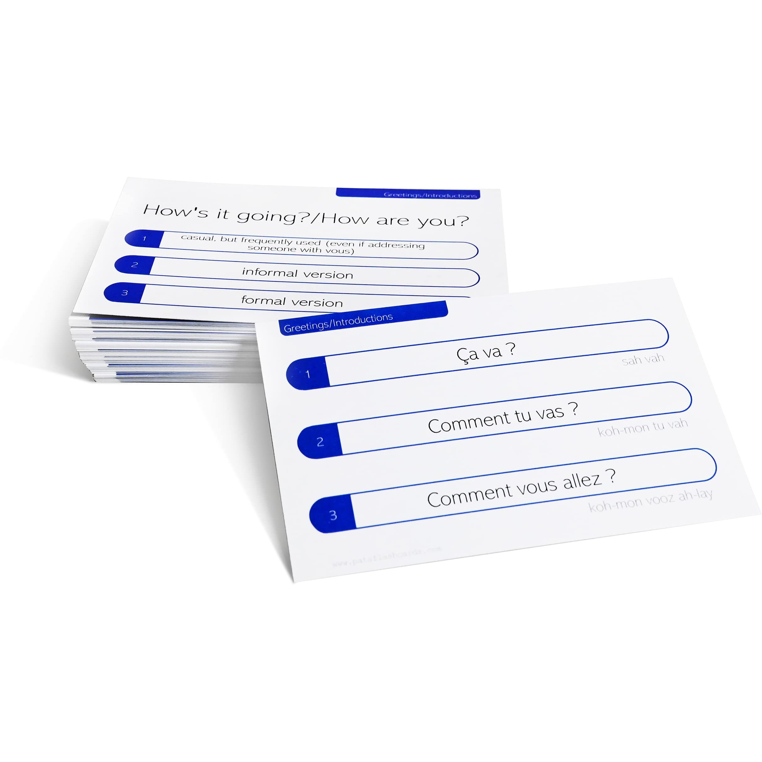 Pat's Flash Cards French Grammar  Pronunciations And Phrases Flash Cards (Basic Phrases)