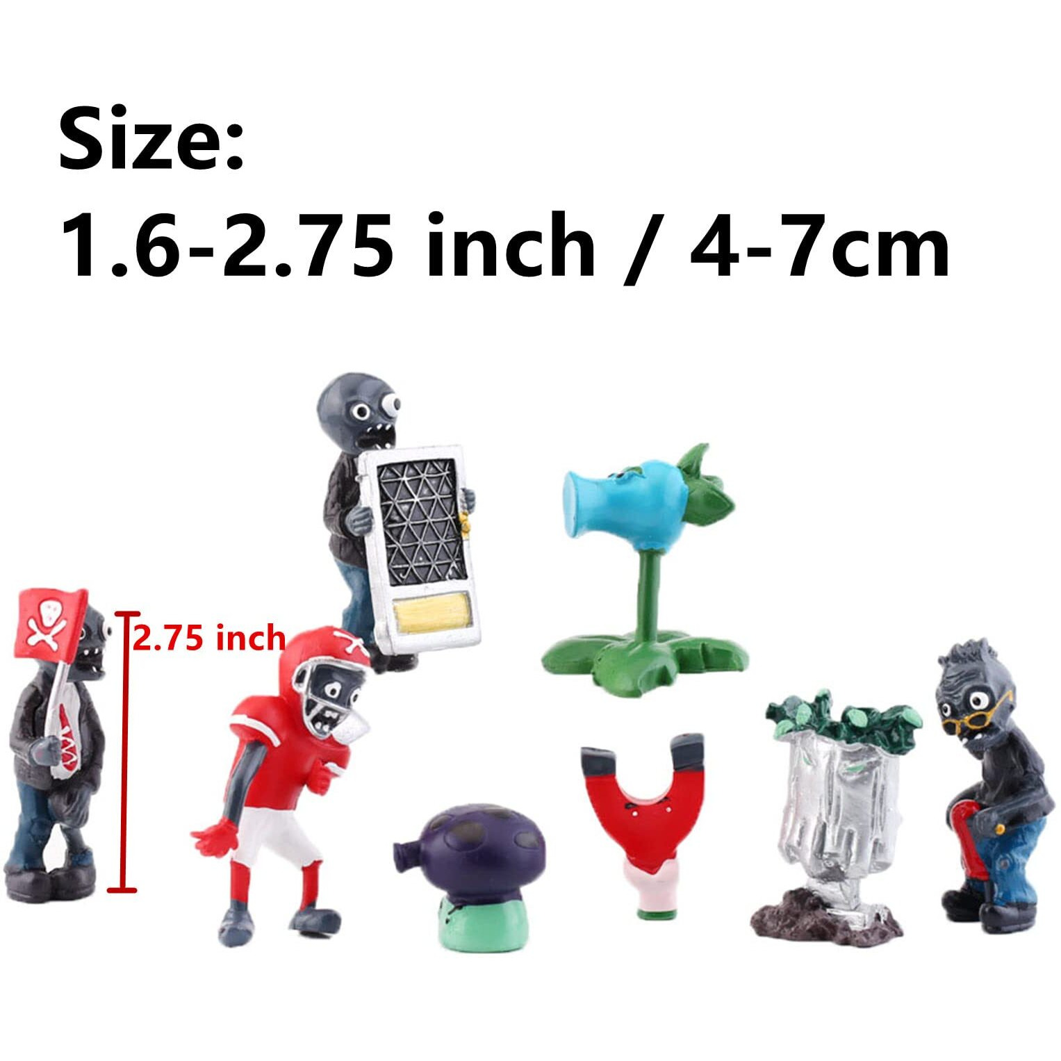 Jhesao 18Pcs Plants And Zombies Pvz Toys Set Action Figures Pvc Toy New  Great Gifts For Kids And Fans  Birthday And Party New
