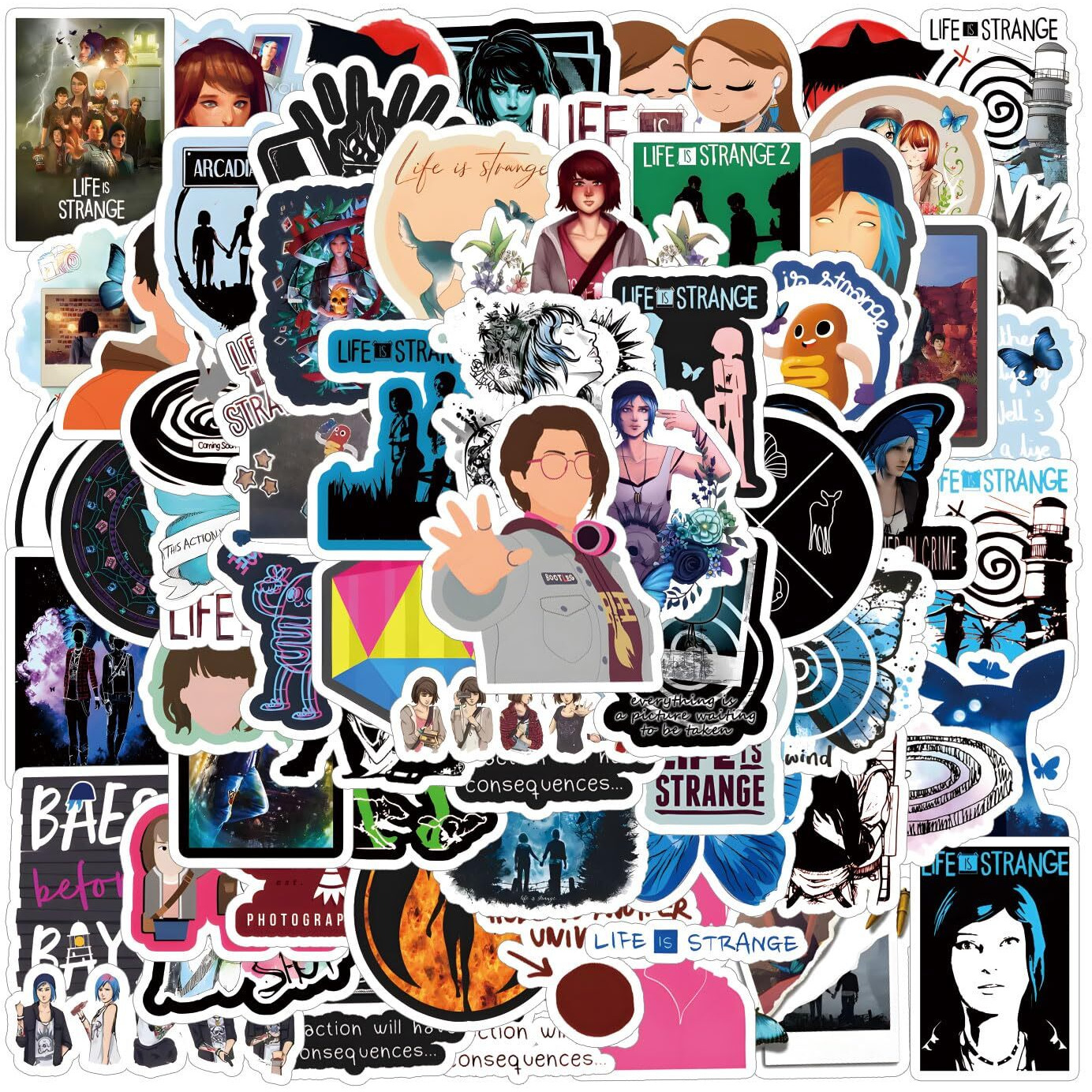 65Pcs Life Is Strange Stickers