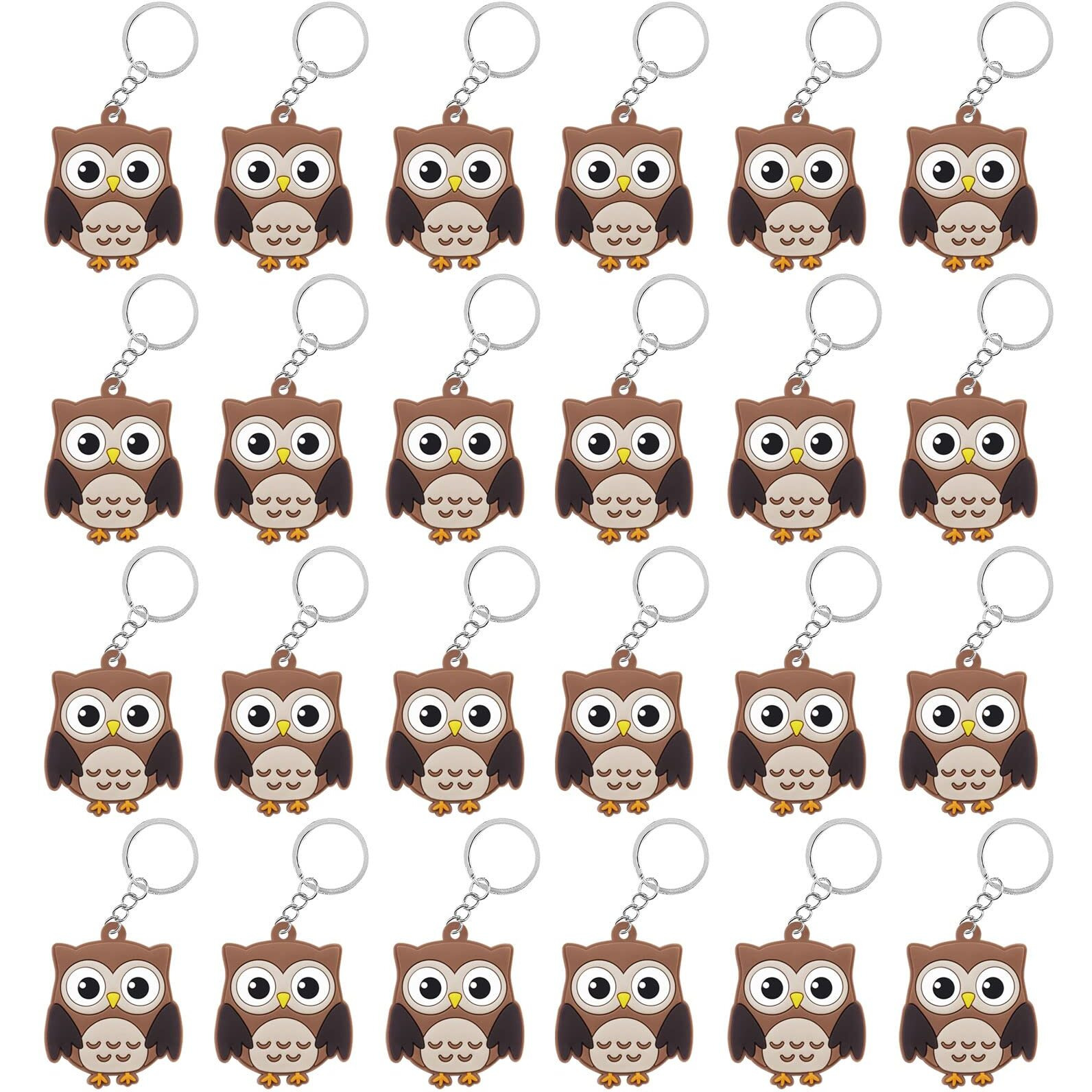 Cicibear 24 Pack Owl Keychains Party Decoration For Guests  Forest Themed Party  Owl Party Jungle Safari Wild Woodland Baby Shower  School Party  Kids Birthday