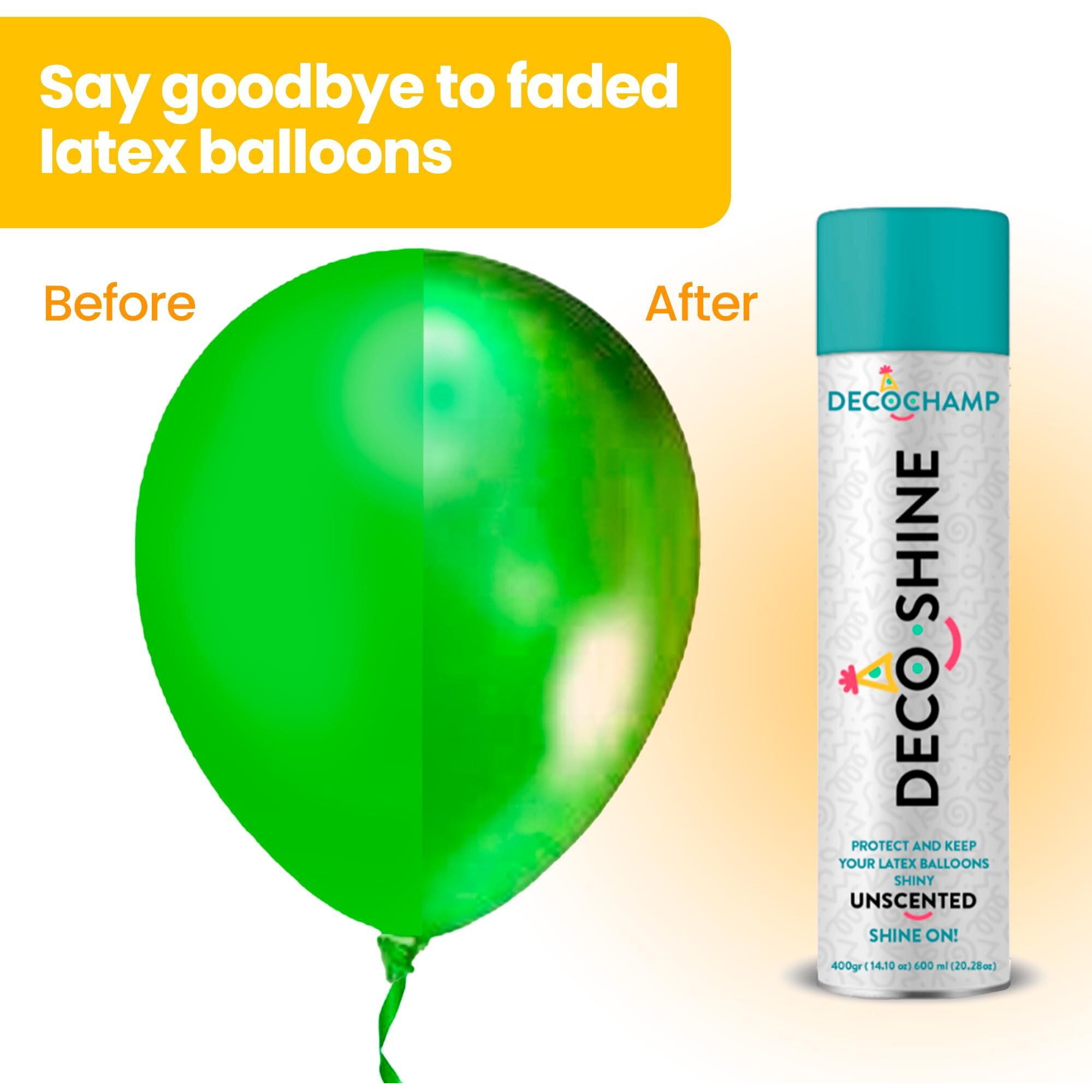 Decoshine Balloons Spray Shineon 600Ml/20.28 Oz Brightest Instant Shine Aerosol