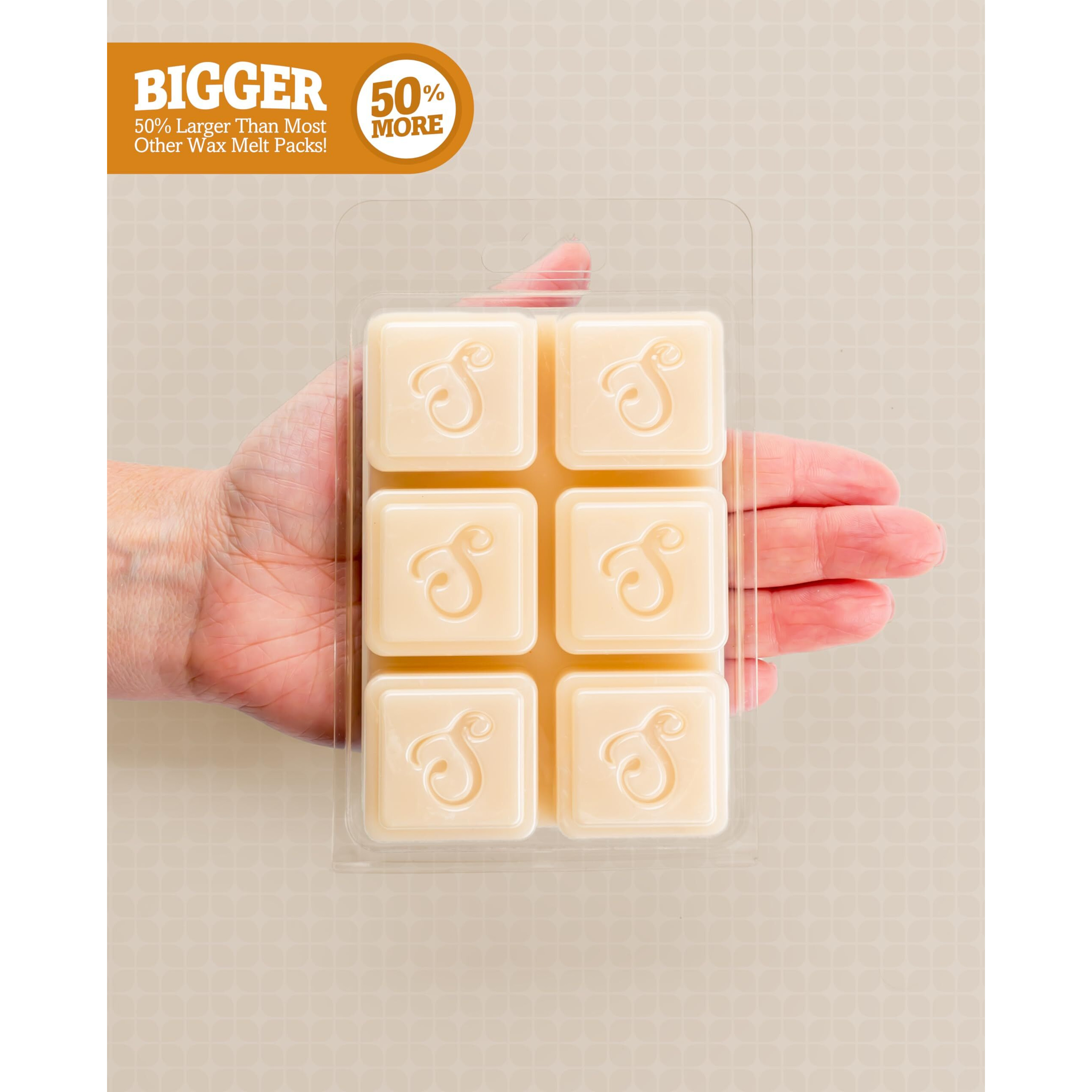 Shortie's Candle Company Vanilla Bean Wax Melts Multi Pack - Formula 117-2 Highly Scented 3 Oz. Bars (6 Oz. Total) - Made With Natural Oils - Bakery & Food Air Freshener Cubes Collection