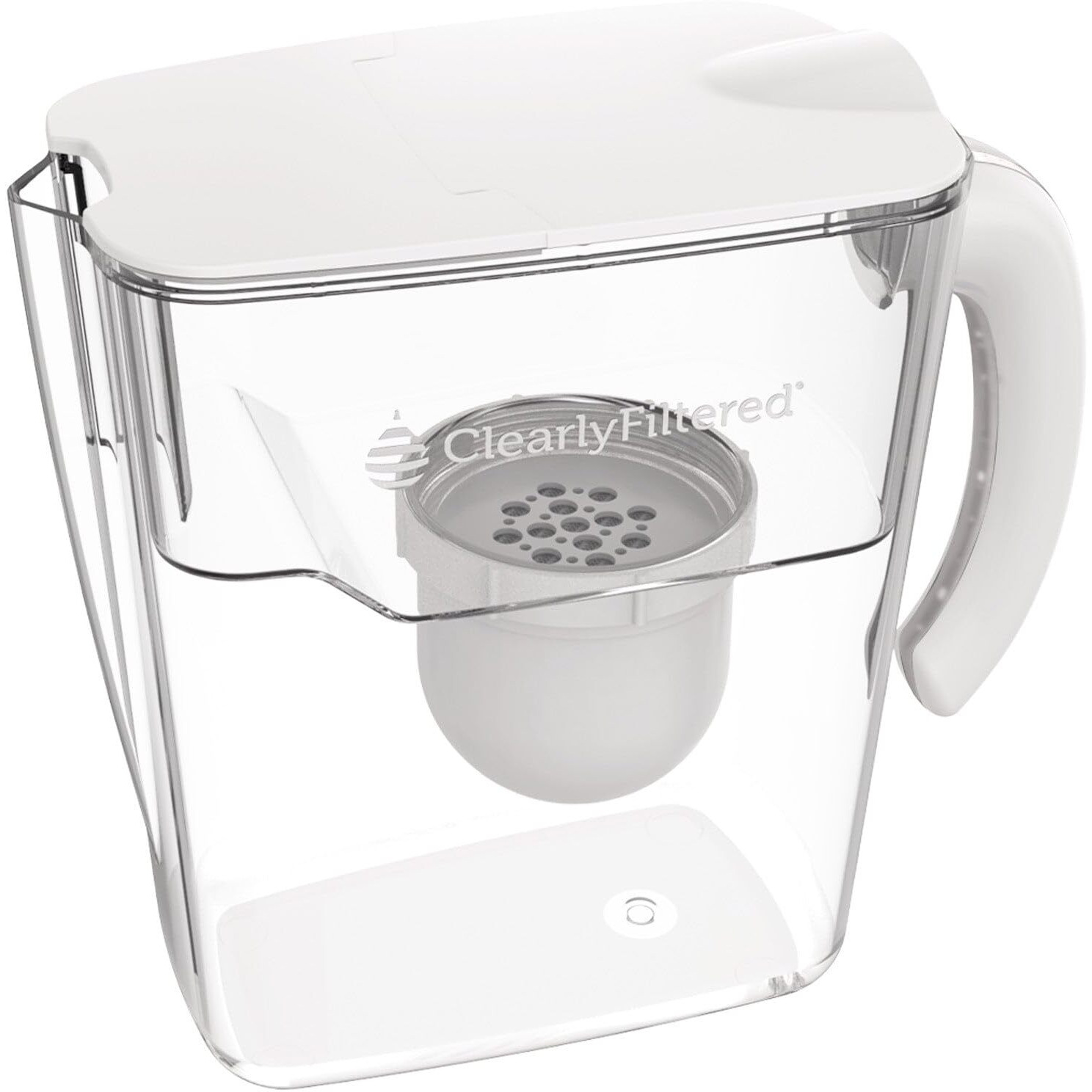 Clearly Filtered No.1 Filtered Water Pitcher/Updated Model/Targets 365+ Contaminants E.G. Fluoride Chlorine Pfas Microplastics Lead Arsenic Bpa/Bps Free (Pitcher Includes 1 Filter)