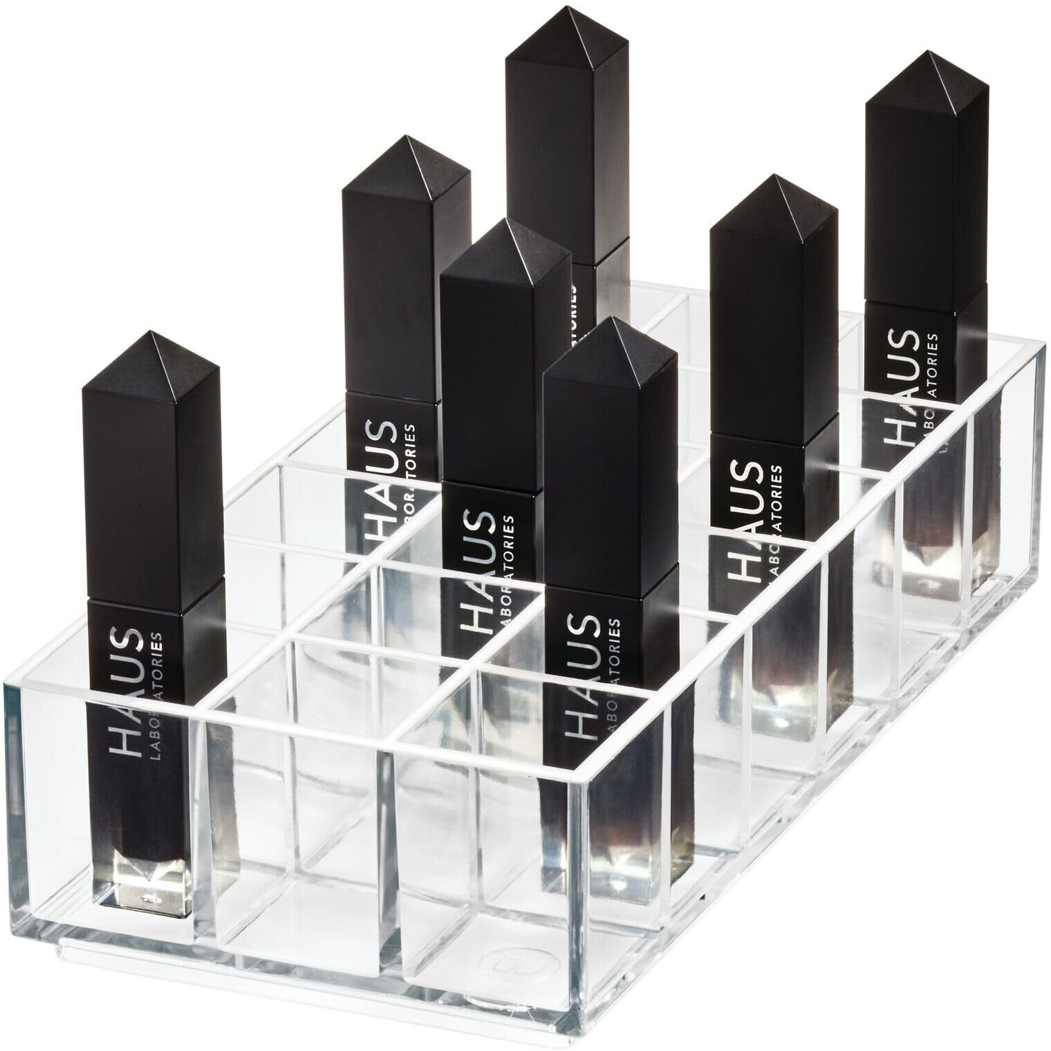 Idesign The Sarah Tanno Collection Plastic Lipstick Organizer  8"" X 4"" X 2""  Clear
