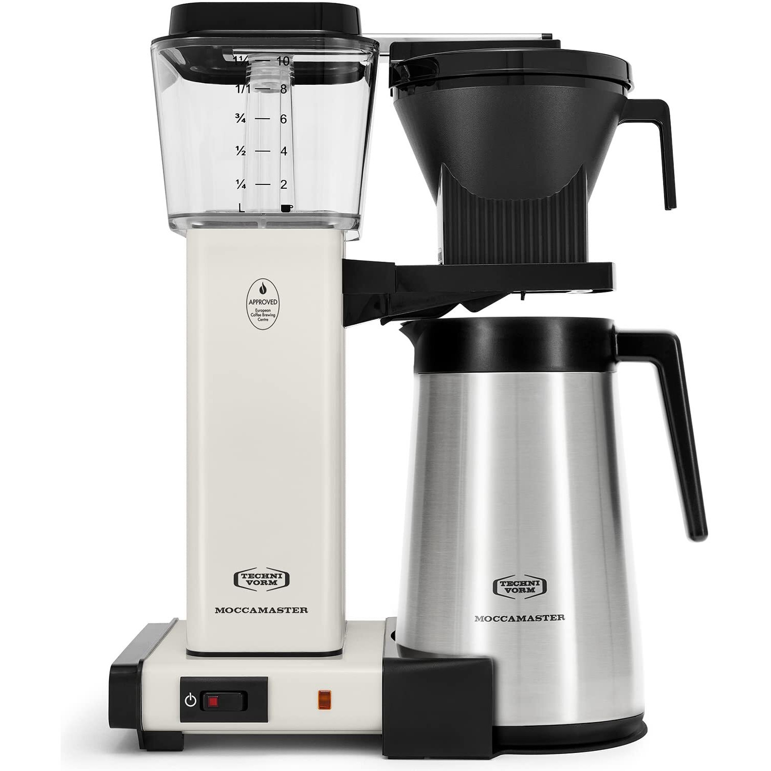 Technivorm Moccamaster 79318 Kbgt Thermal Carafe 10-Cup Coffee Maker 40 Ounce  Off-White 1.25L