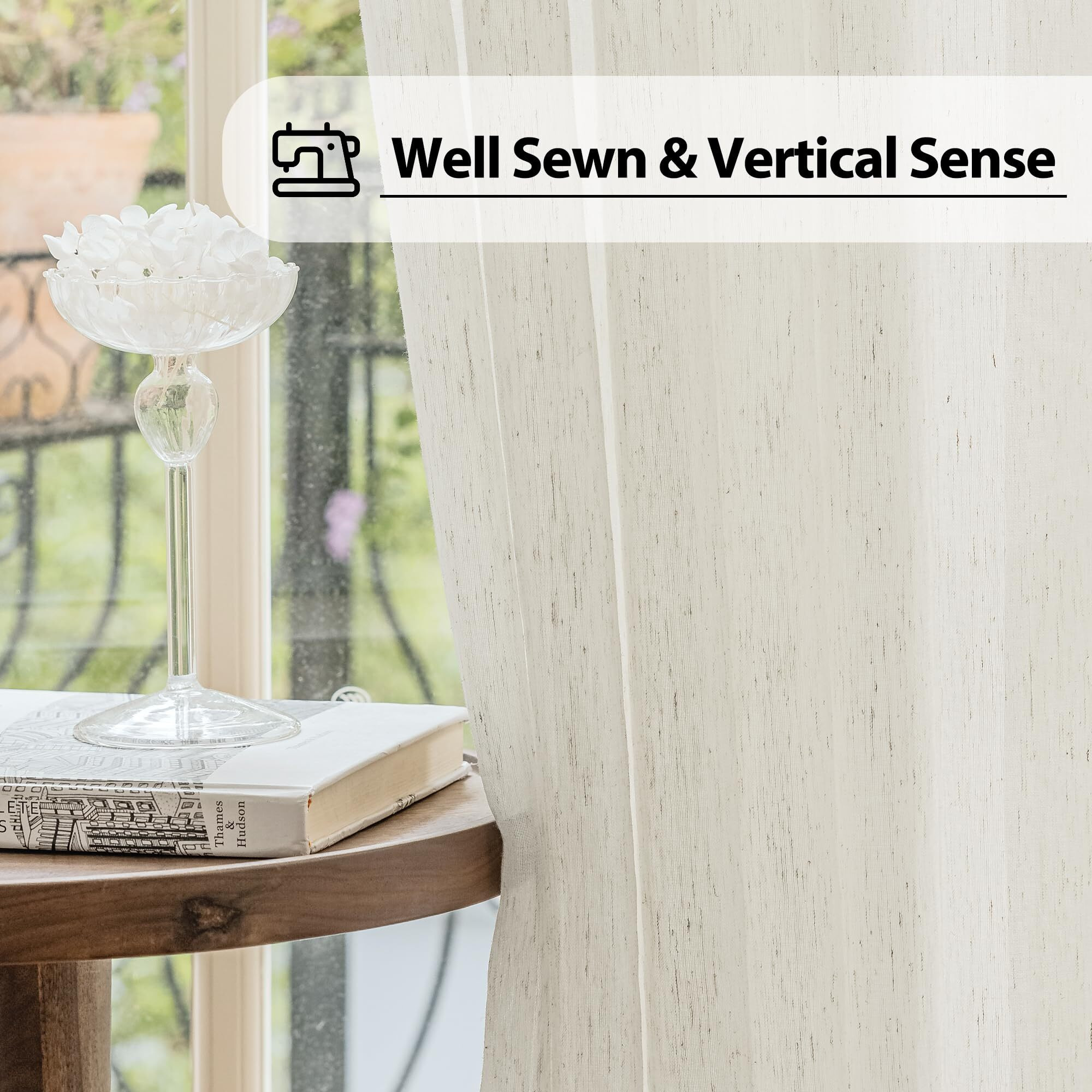 Fmfunctex Linen Sidelight French Door Curtains 72 Inches Long Flax Linen Sheer Door Panels Privacy Side Door Curtains Including Tiebacks For Sliding Glass Door Patio Door Windows  Natural 2 Panels