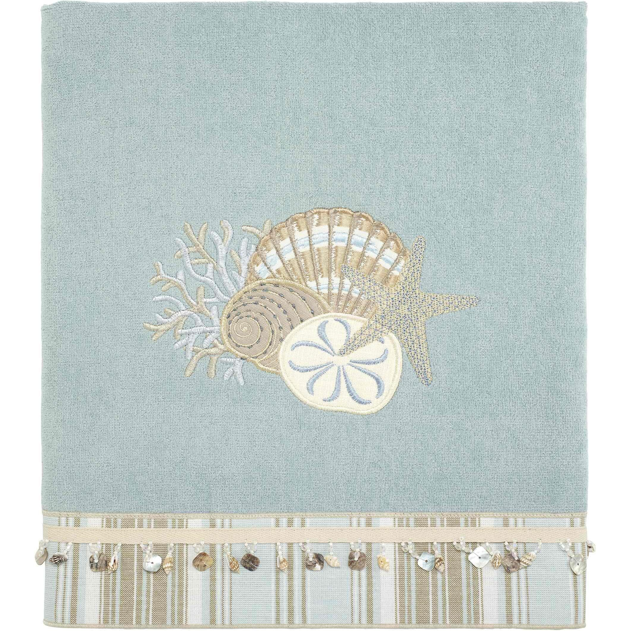 Avanti Linens - Bath Towel  Soft & Absorbent Cotton Towel (By The Sea Collection  Mineral)