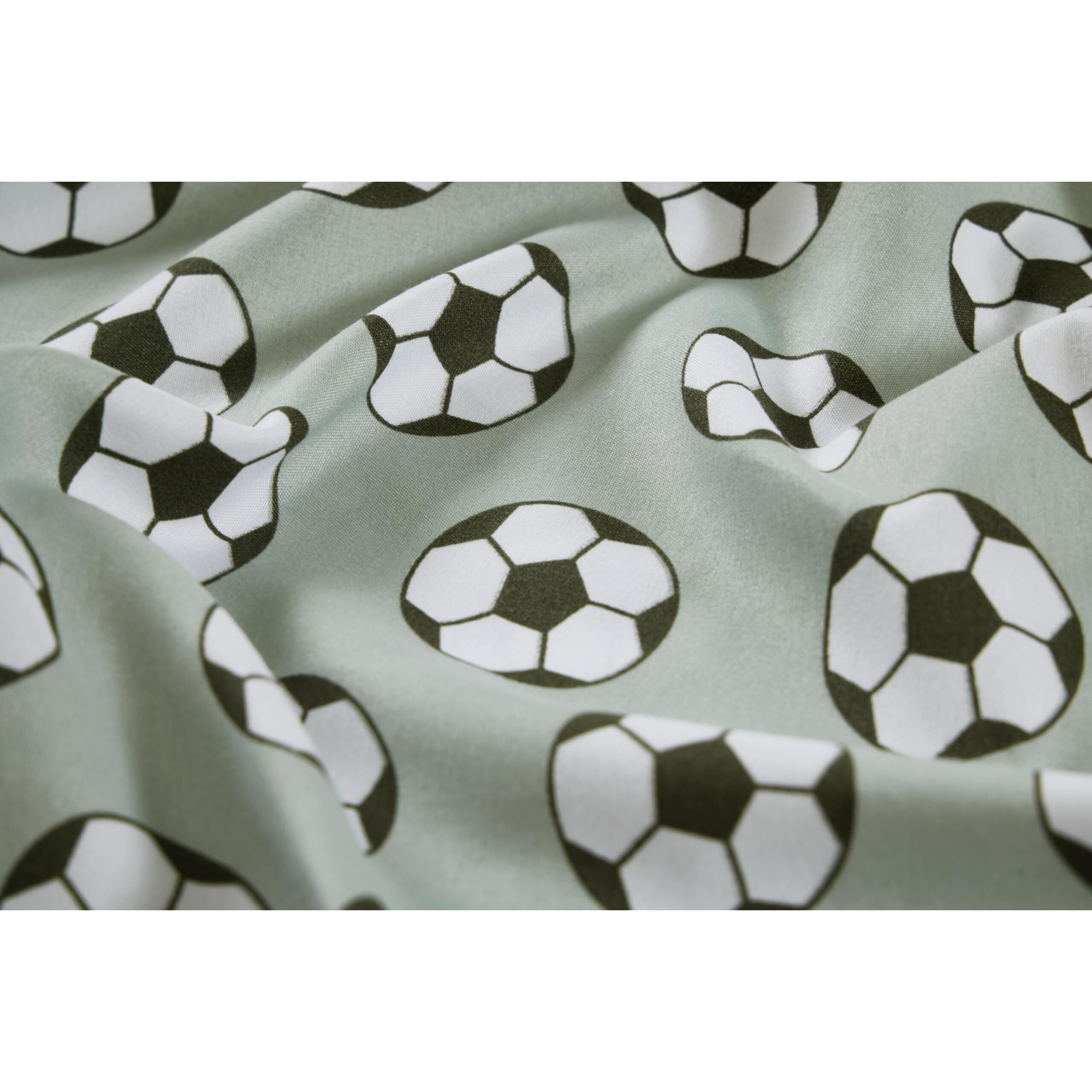Chezmoi Collection 3-Piece Kids/Teens Sports Sheet Set - Soft Microfiber Gray Black White Soccer  Twin Size