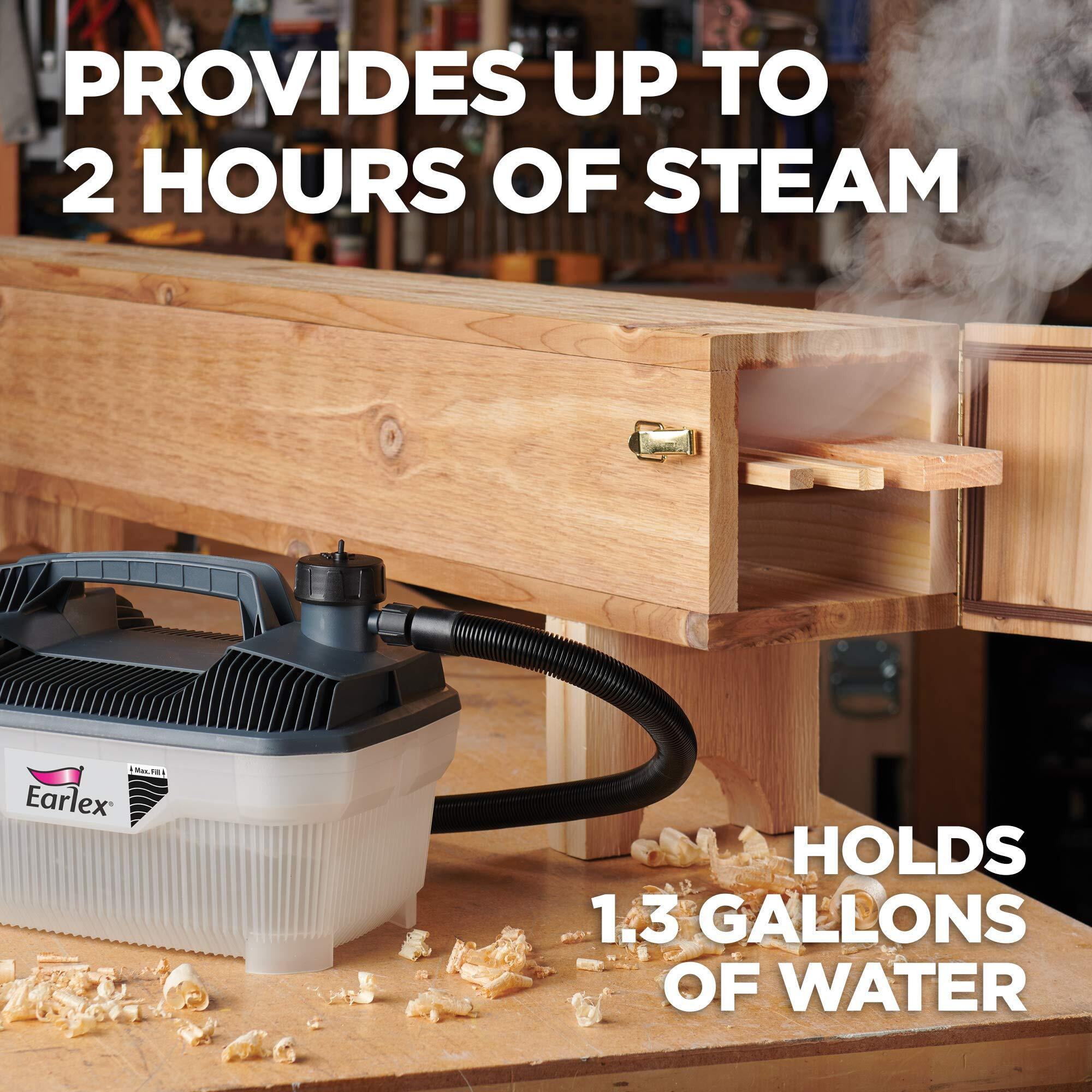 Earlex Ss77Ussg Steam Generator  1.3-Gallon Capacity  12' Hose  Steamer For Wood Bending  Steam Box For Wood  Portable Steam Generator  Steam Wood Bender