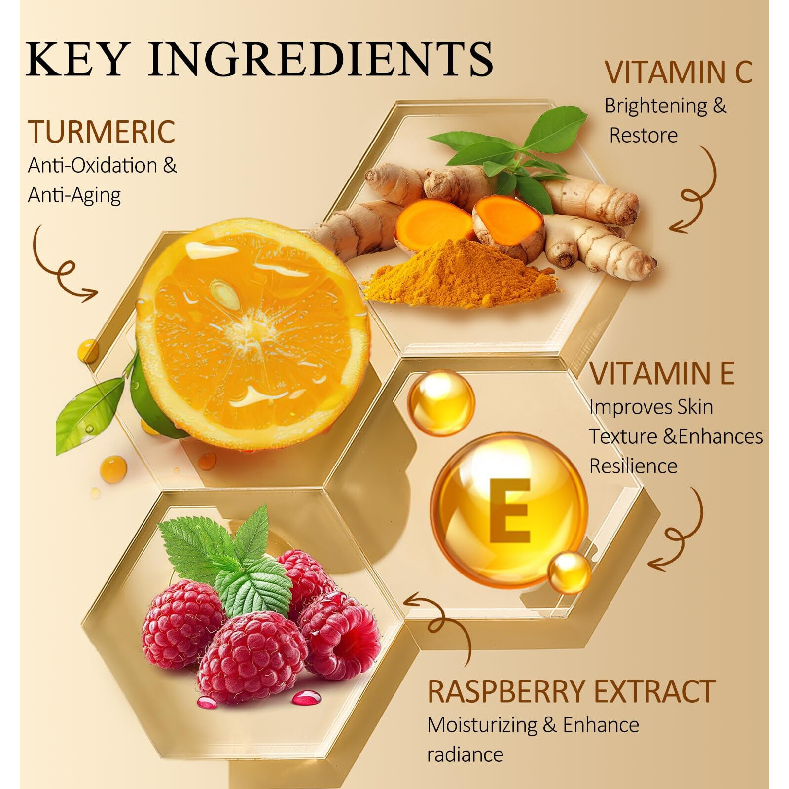 Vitamin C Turmeric Face Oil  Skin Moisturizing  Firming Vitamin C Oil  Turmeric Oil For Dry Skin  Wrinkles  And Uneven Skin Tone  Anti-Aging Care 1 Fl Oz