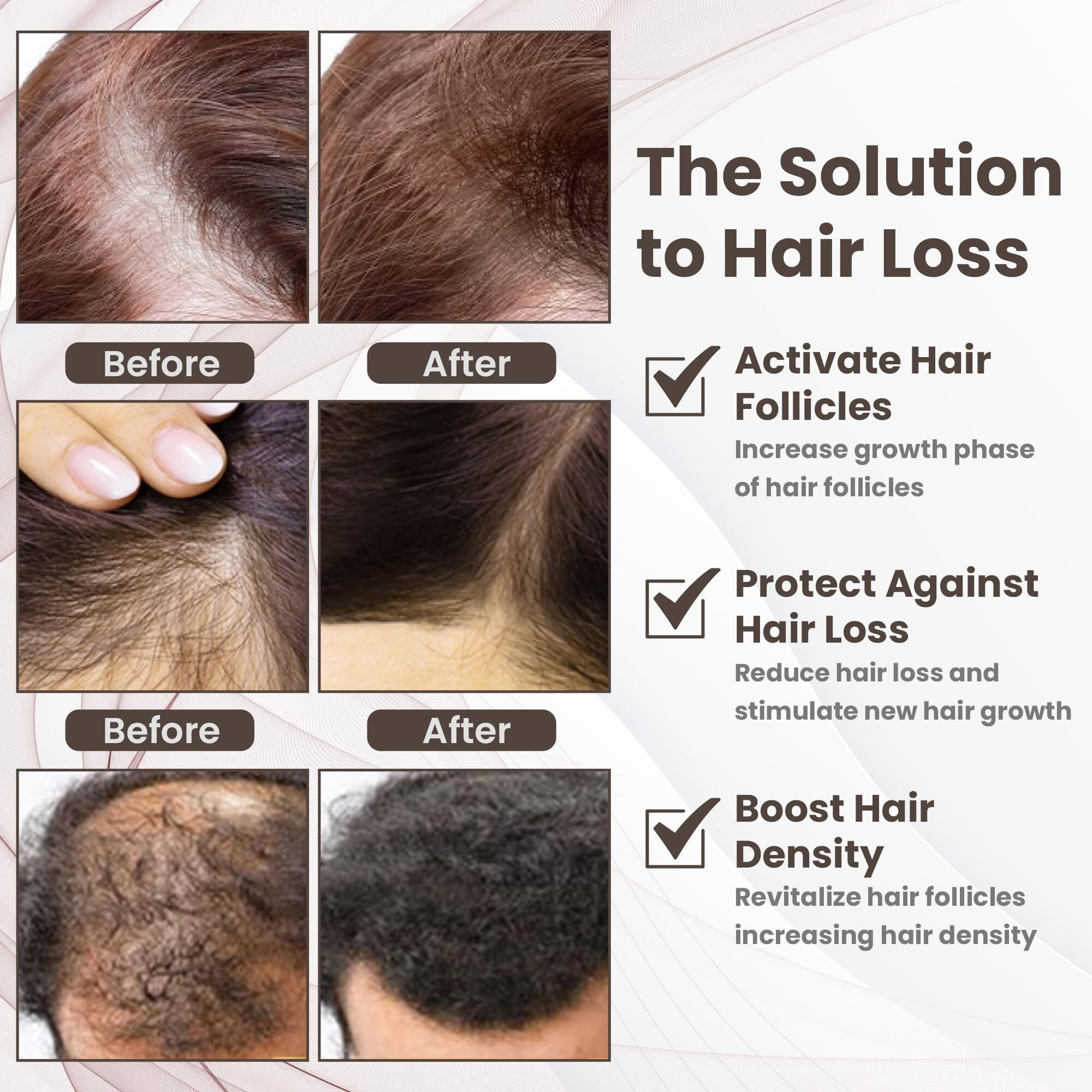 Copper Peptide 10% Ghk-Cu  5% Ahk-Cu Peptides Hair Growth Treatment Serum