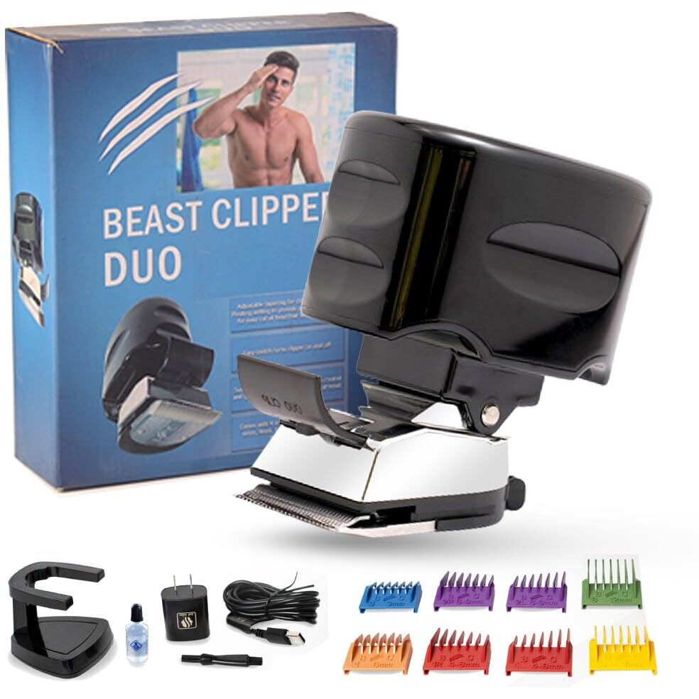 Skull Shaver Beast Clipper Duo  Ultimate Home Haircut & Grooming Kit For Men/Women - Holiday Gift Set  Diy Haircut Hair Clippers  Self Haircut Tool.