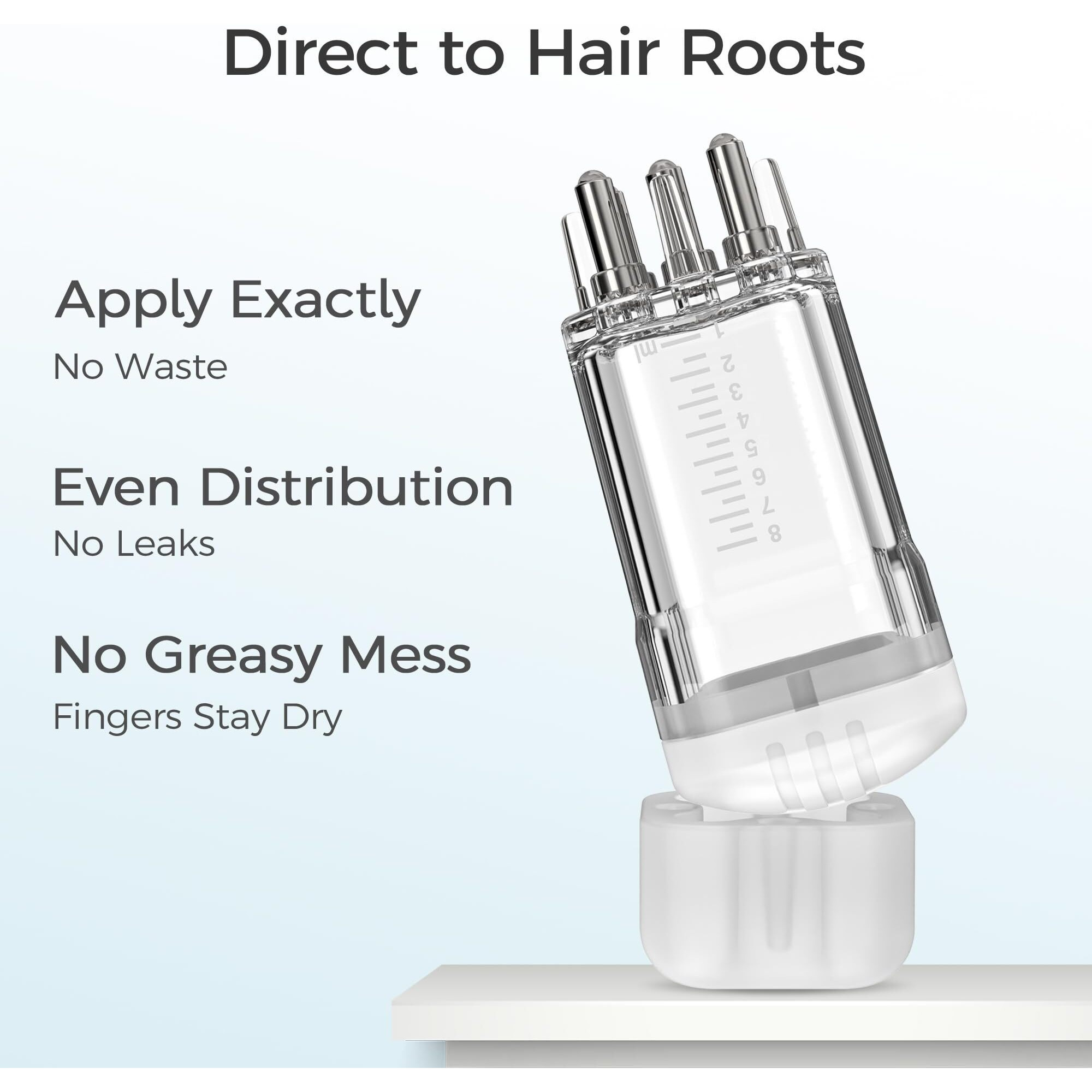 Minoxidil Applicator 2 Pcs Easy Fast Apply Exactly Effective Massage Mini Scalp Applicator Comb Dedicated To Minoxidil Hair Growth Serum Root Comb Applicator Bottle Minoxidil Applicator Brush Tool