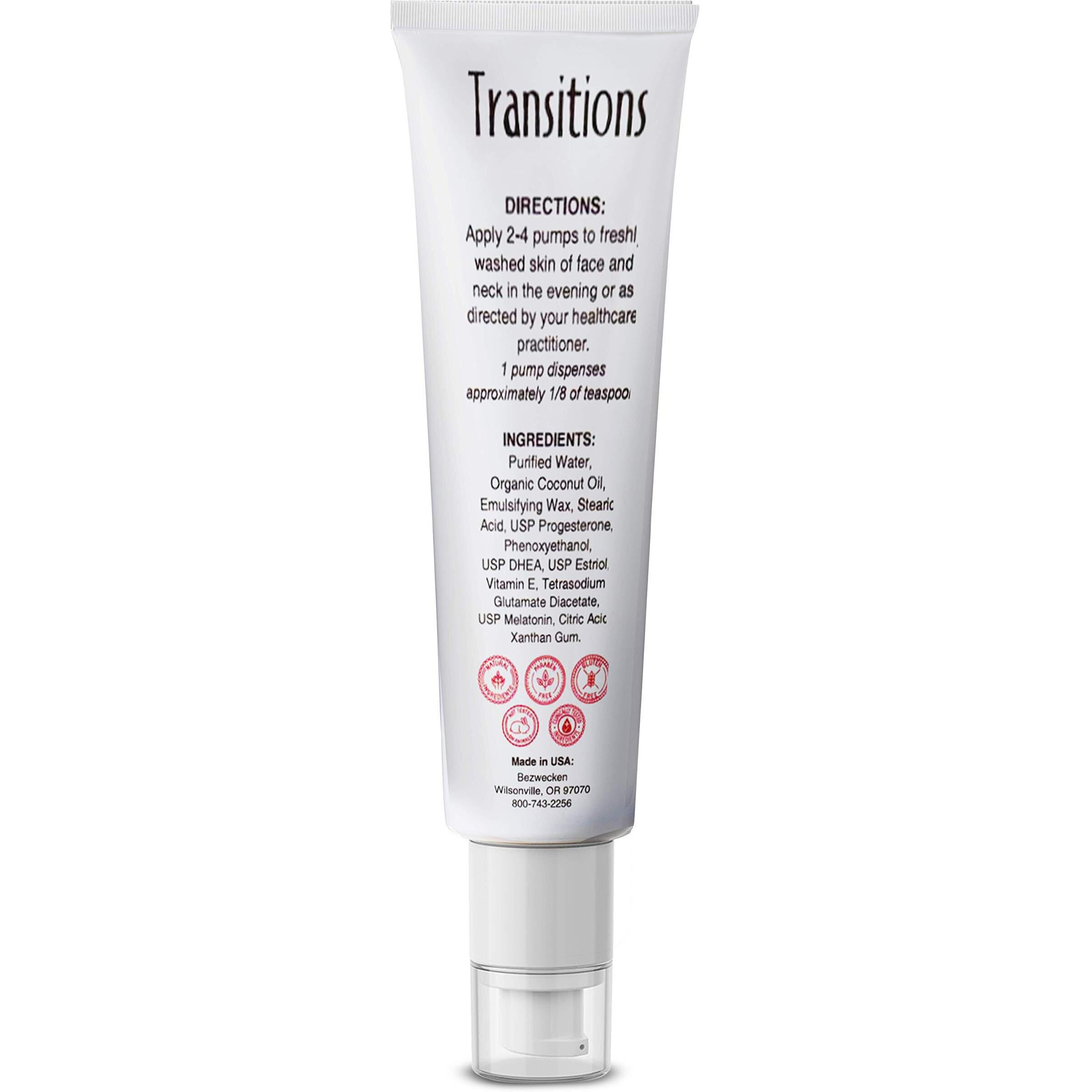 Bezwecken - Transitions - 2Oz Crme - Professionally Formulated Topical Wrinkle Treatment For Face & Neck - Safe  Natural  Paraben Free - 30 Day Supply