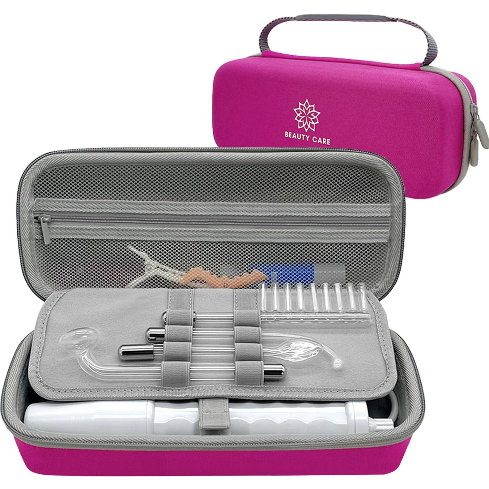 High Frequency Wand Case For Nuderma/Houzzi/Uupas/Titoe Hard Storage Protective Carrying Case Compatible With Portable Handheld Skin Therapy Wand Machine And Attachments (Case Only)