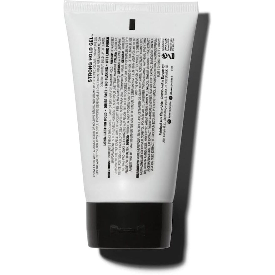 J Beverly Hills Men's Strong Hold Hair Gel With Aloe Vera For Promoting Hair Growth  (2 Oz  4 Oz)