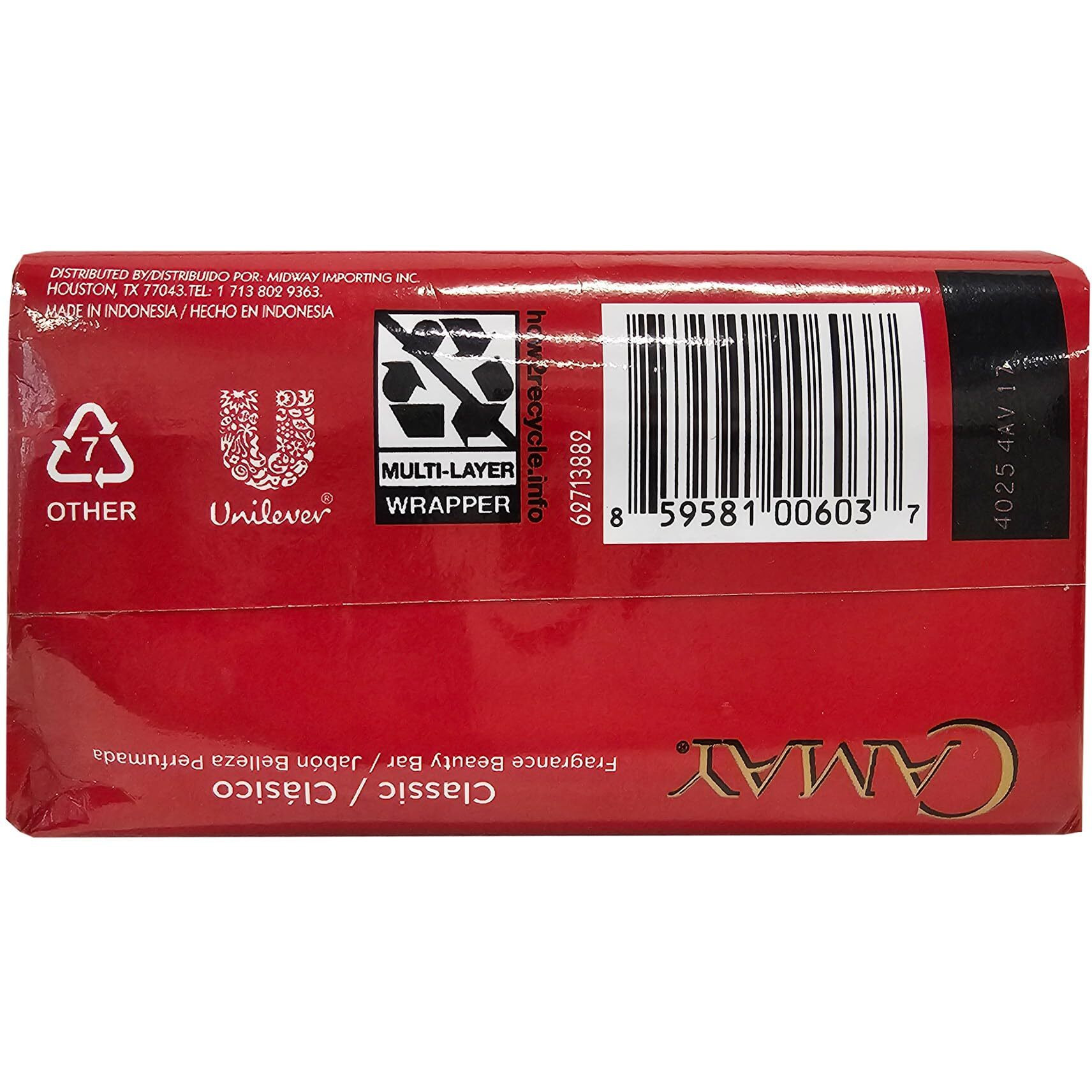 Camay Classic Bar Soap  Rose Essence  8-Pack Of 4.41 Oz Each Soap  8 Bar Soaps.