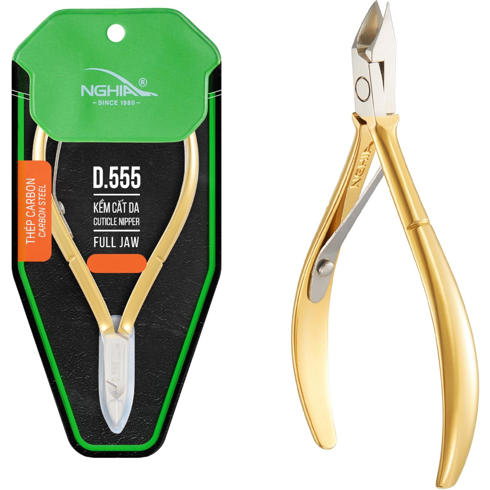 Hard Steel Cuticle Nipper D-555 - Kem Nghia