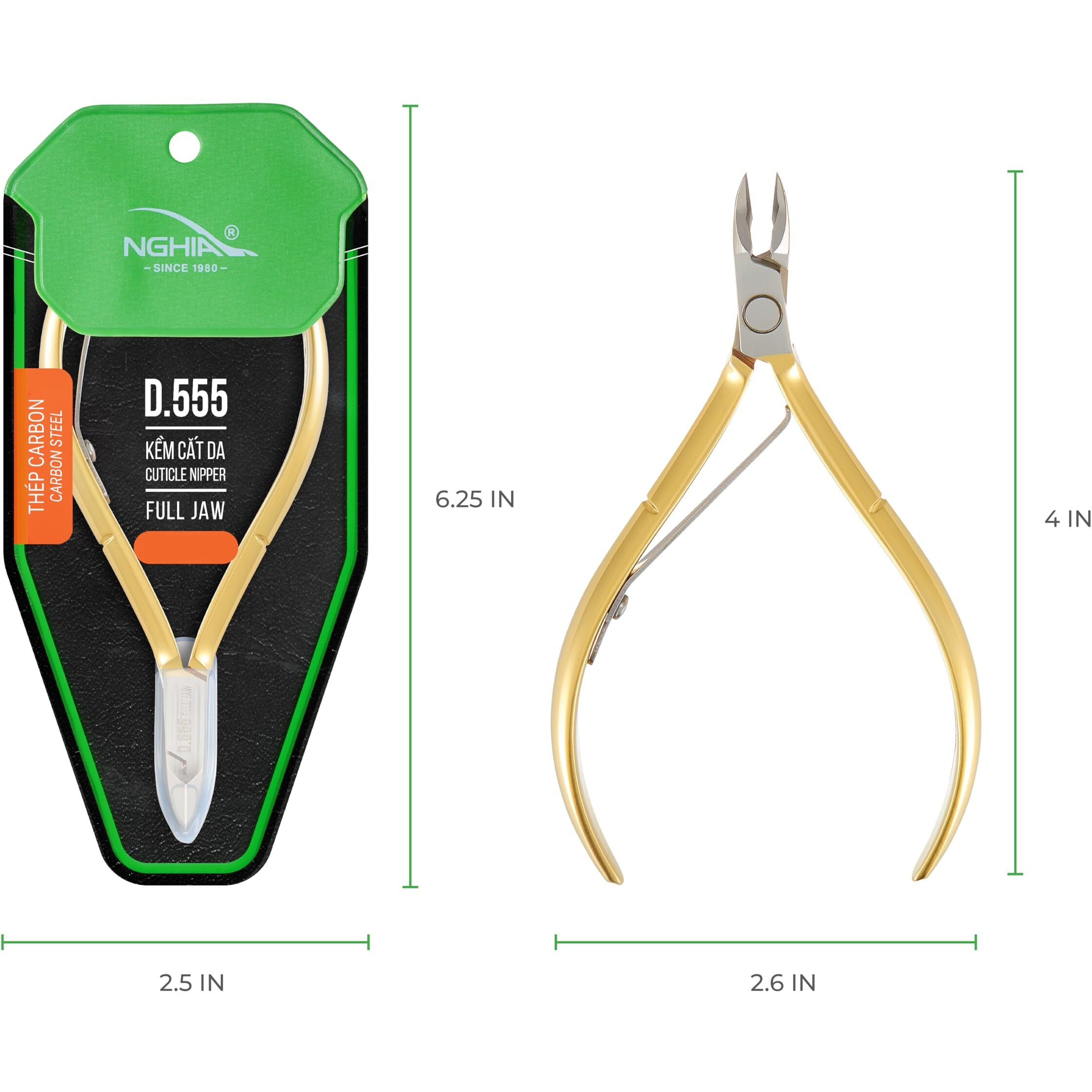 Hard Steel Cuticle Nipper D-555 - Kem Nghia