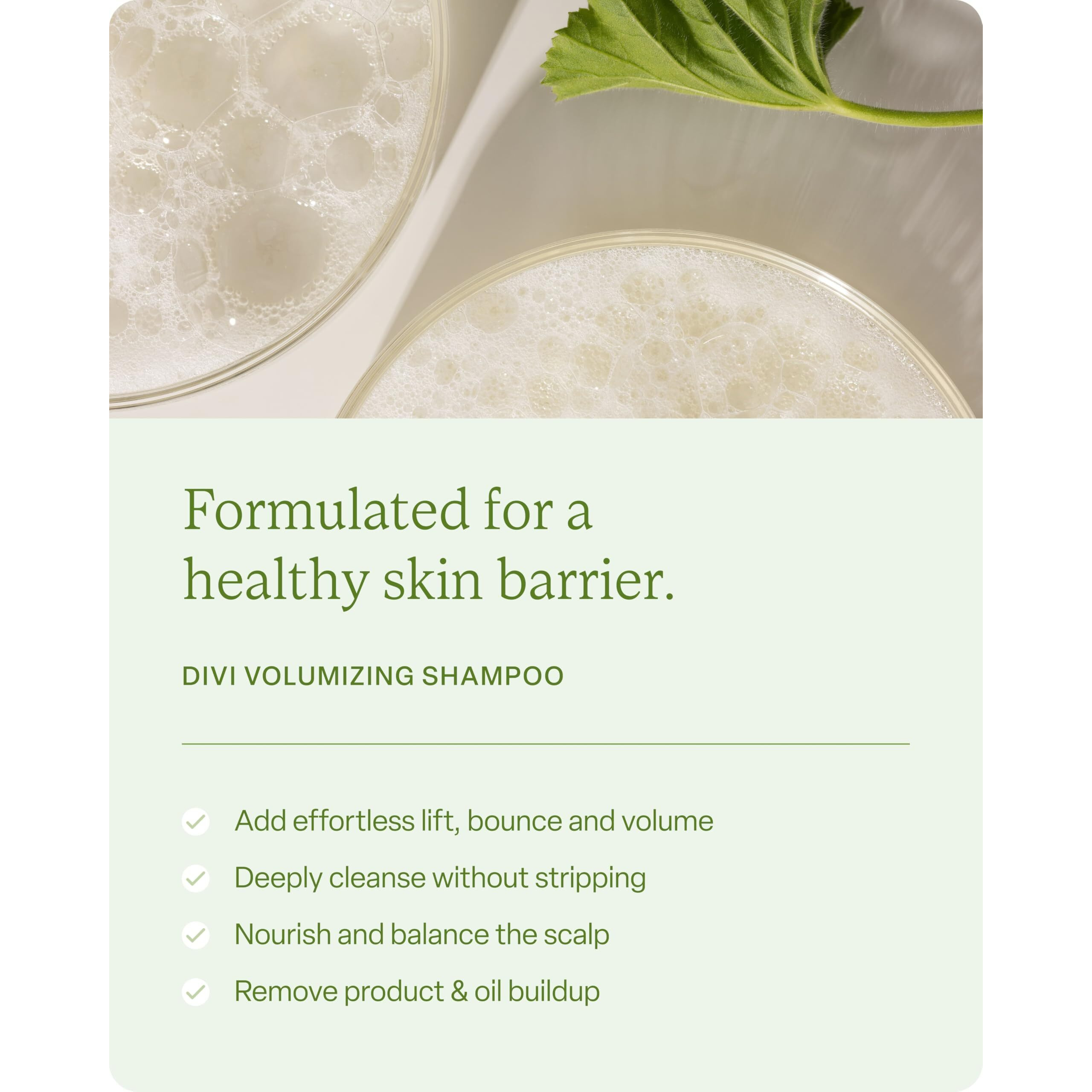 Divi Volumizing Shampoo And Conditioner Set For Women And Men - Lightweight Hair Care Duo For Fine And Thinning Hair - Adds Volume  Lift  And Bounce - Strengthens And Nourishes Hair  2 X 12 Fl Oz