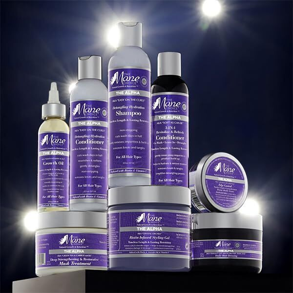 The Mane Choice The Alpha Crystal Orchid Biotin Infused Styling Gel  16 Oz  Defines Curls & Smooths Edges  Hair Gel For Coily  Wavy & Curly Hair  Enriched With Biotin  Avocado Oil & Vitamin E