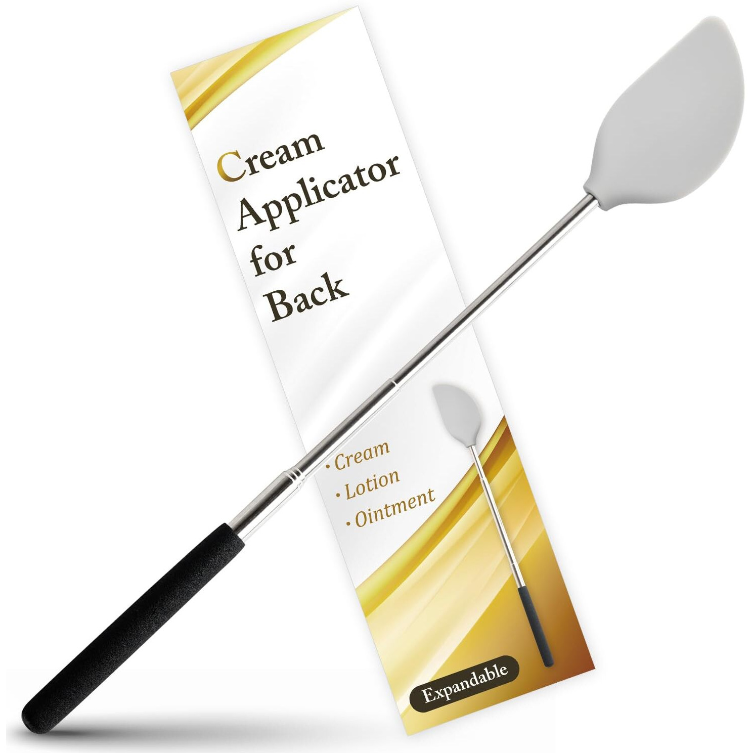 Cream Applicator For Back Telescopic Easy To Clean Applies Creams  Sunscreens  And Ointments