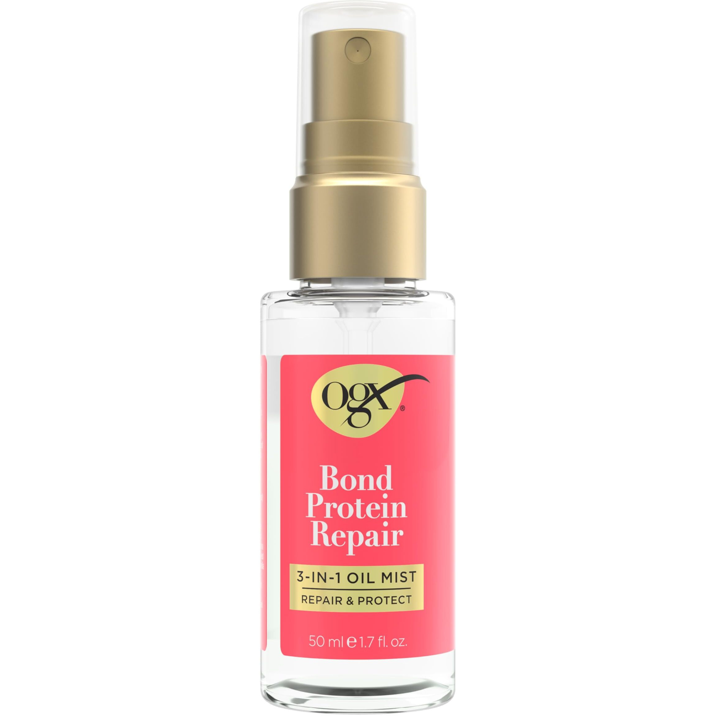 Ogx Repair & Protect Bond Protein Repair 3-In-1 Oil Mist  Multi-Benefit Hair Oil Protects Dry  Damaged Hair Against Frizz  Strengthens  & Maintains Shine  1.7 Fl. Oz