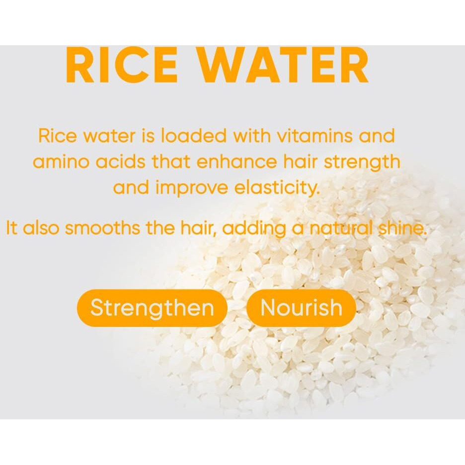 Mars Made Rice Water Shampoo Bar 2.0 - Hydrating & Moisturizing Natural Hair Soap Bar Shampoo For Hair Strengthening & Scalp Nourishment - Bathing Soap Solid Shampoo For All Hair Types (120G  4.23Oz)