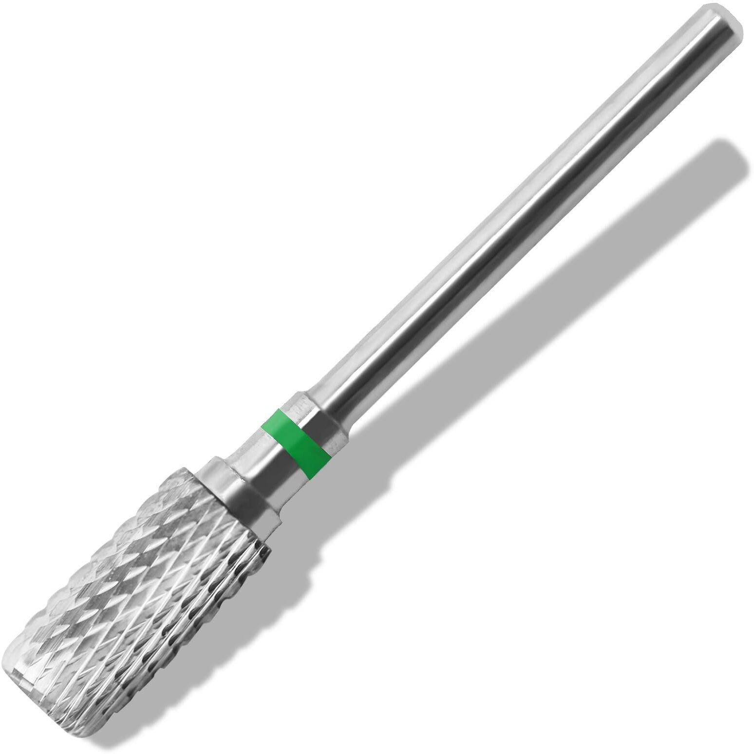 Vnjaoi Professional Electric Nail Drill Bits 3/32"" Carbide Bit Cuticle Drill Bits Nail Files For Fast Remove Acrylic Or Hard Gel Nail Drill Bit For Manicure Pedicure(Silver  Coarse Grit)