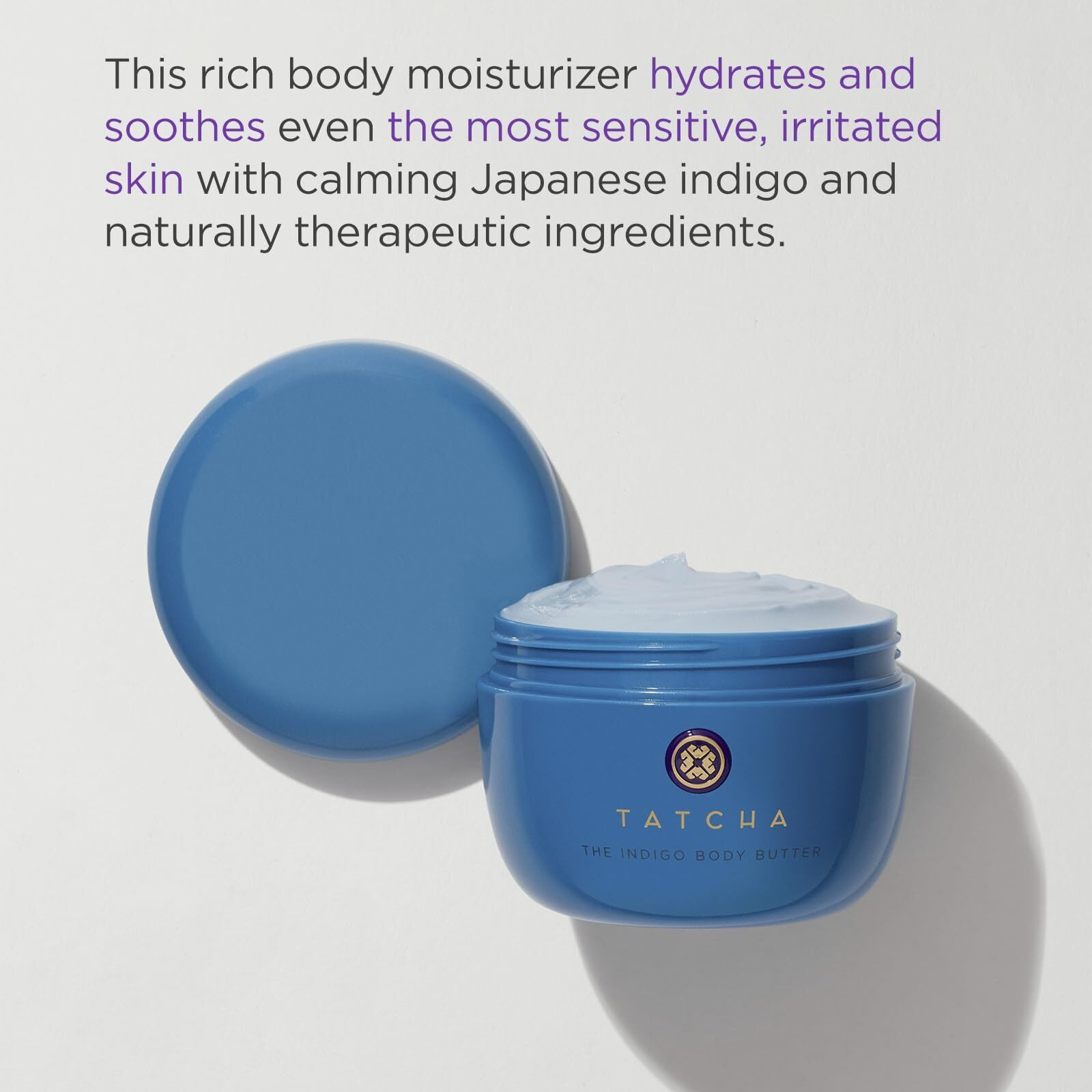 Tatcha The Indigo Body Butter | Soothing Silk Body Cream For Skin Dryness & Eczema  200 Ml | 6.8 Oz