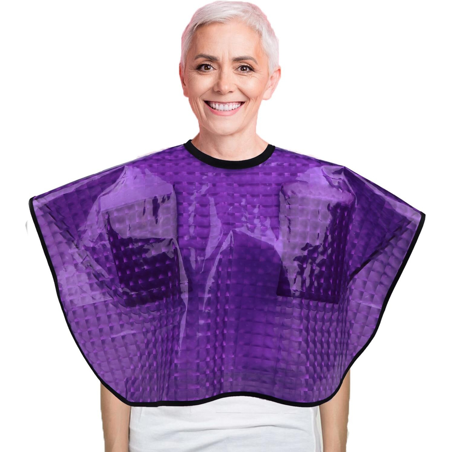 Waterproof Post Surgery Shower Cape Cover Mastectomy Chest Shoulder Arm Shower Protection With Drain Pockets