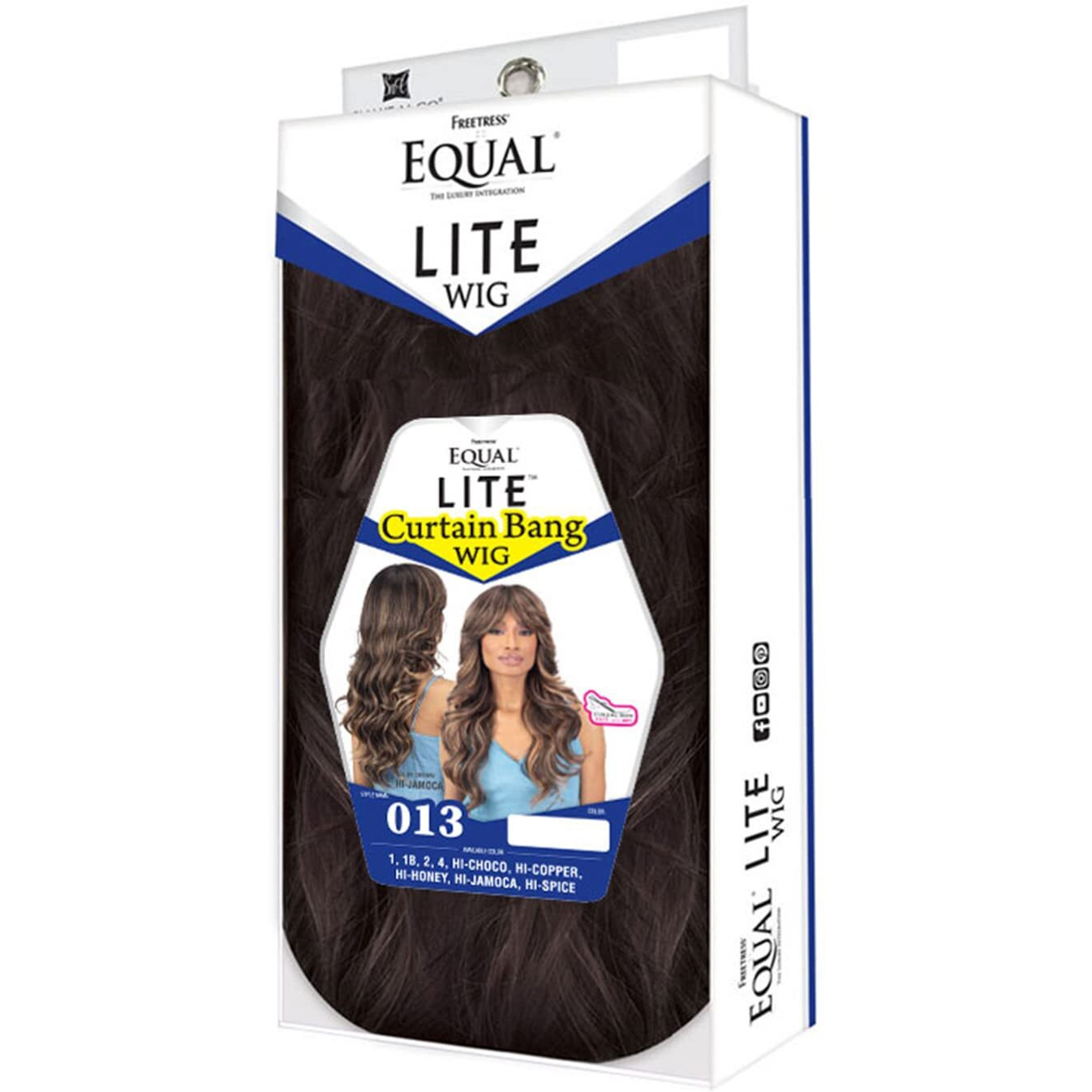 Freetress Equal Lite Wig Curtain Bang 013 (Hi-Jamoca)