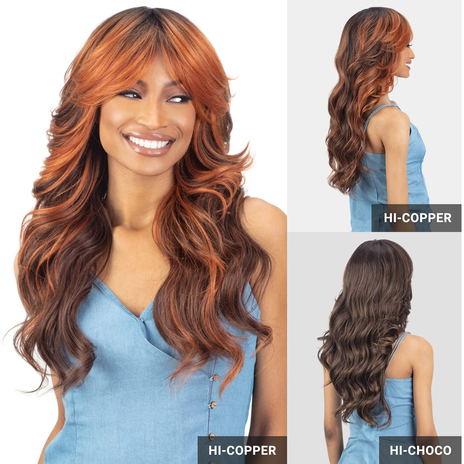 Freetress Equal Lite Wig Curtain Bang 013 (Hi-Jamoca)