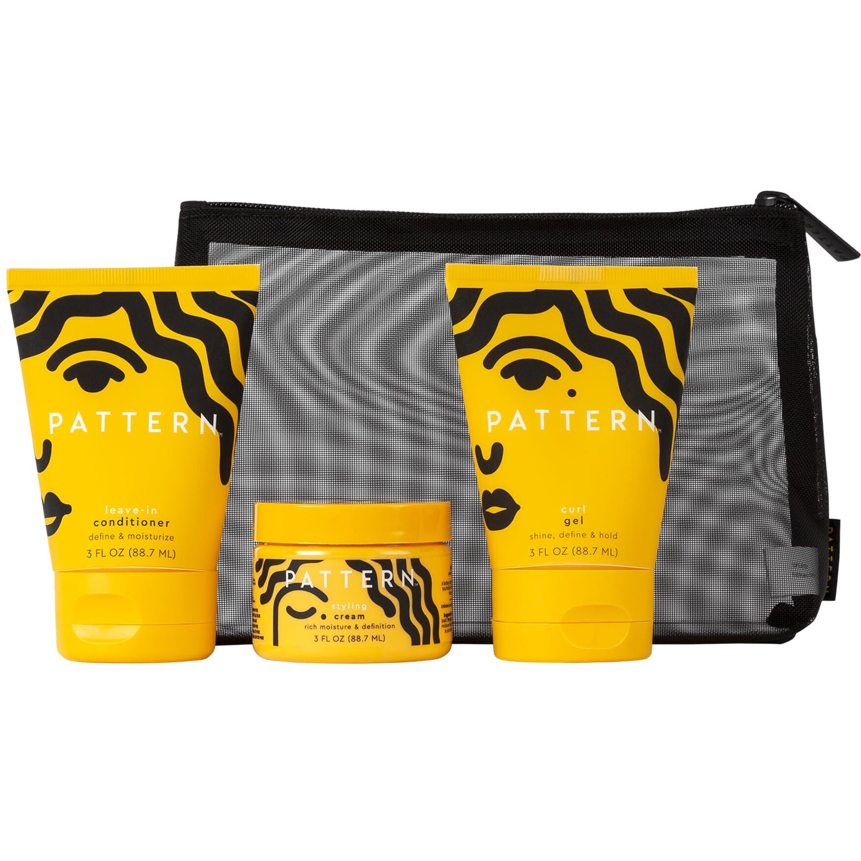 Pattern By Tracee Ellis Ross Curl Cocktail Kit Leave-In Conditioner  Styling Cream  And Curl Gel