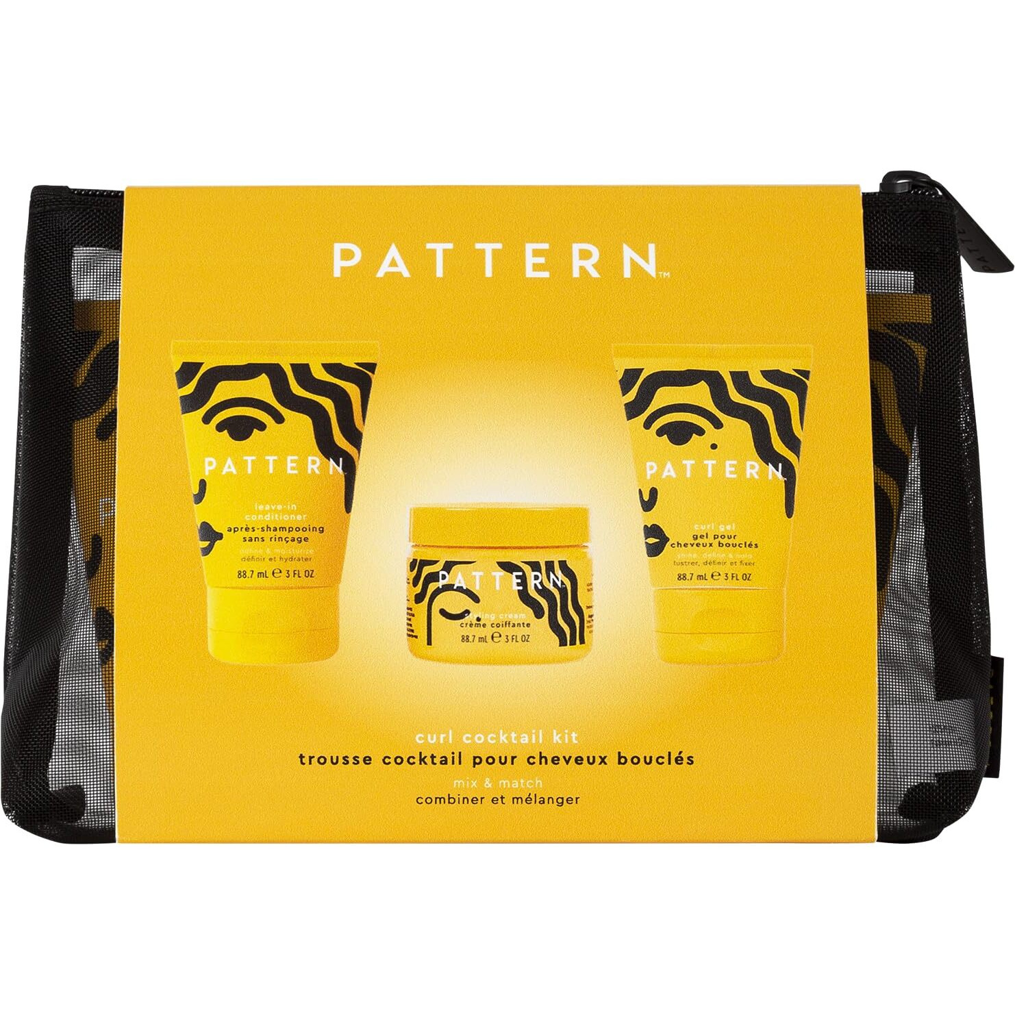 Pattern By Tracee Ellis Ross Curl Cocktail Kit Leave-In Conditioner  Styling Cream  And Curl Gel