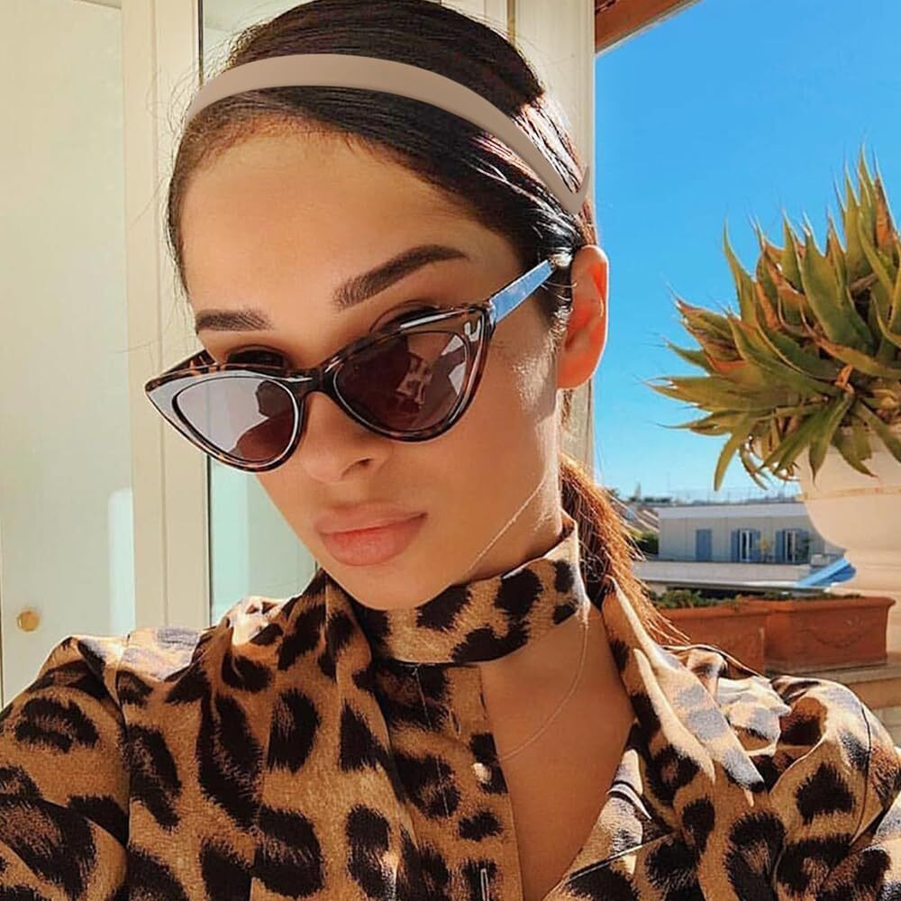 Tobatoba Flex No Pressure Headbands  Headbands For Glasses Wearers  Sunglasses Headband No Headache Headband Comfortable Headbands  Matte Plastic Headbands With Teeth  Non Slip For Women Girls