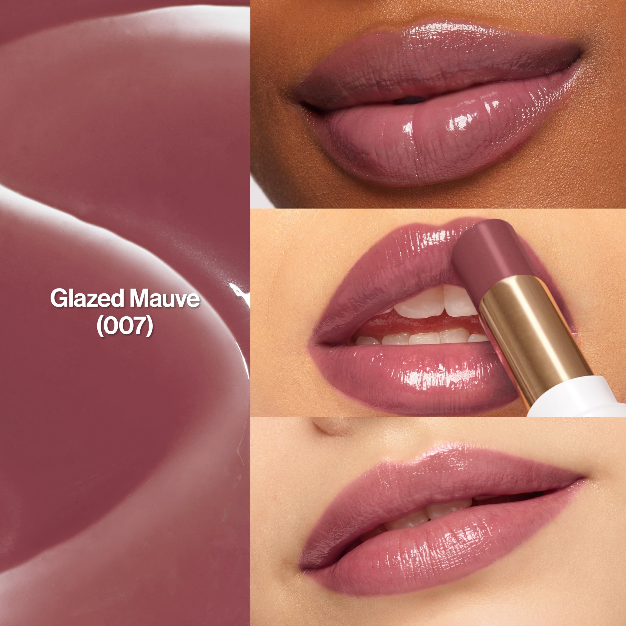 Revlon Super Lustrous Glass Shine Balm  Hydrating Tinted Lipstick  Sheer  Glossy Shiny Finish  007 Glazed Mauve  0.11 Oz