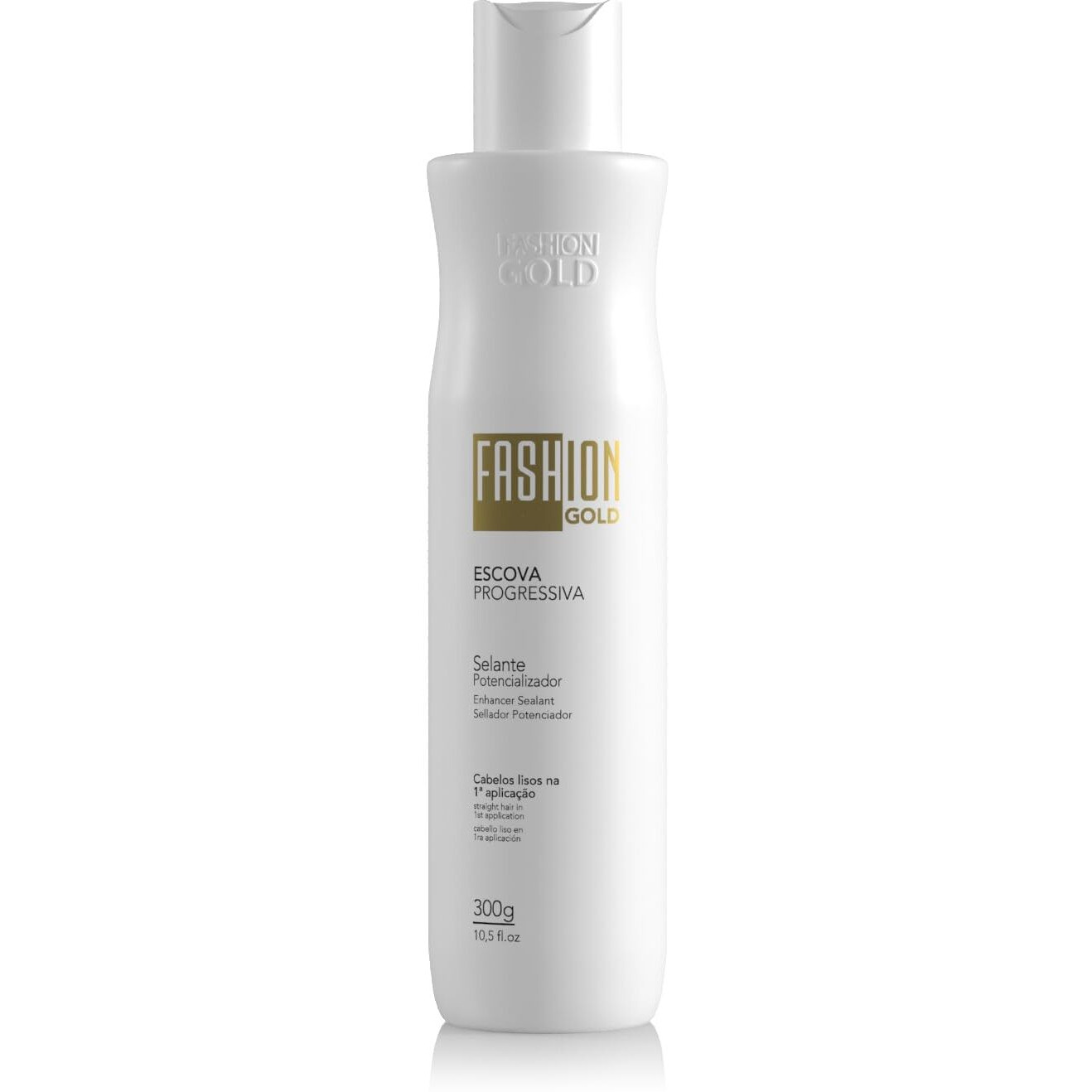 Fashion Gold Progressiva Brazilian Blowout Keratin Smoothing System | At-Home Professional Straightening Treatment | Reduces Frizz  Restores Shine  & Adds Strength | For All Hair Types | 300G / 10.5Oz