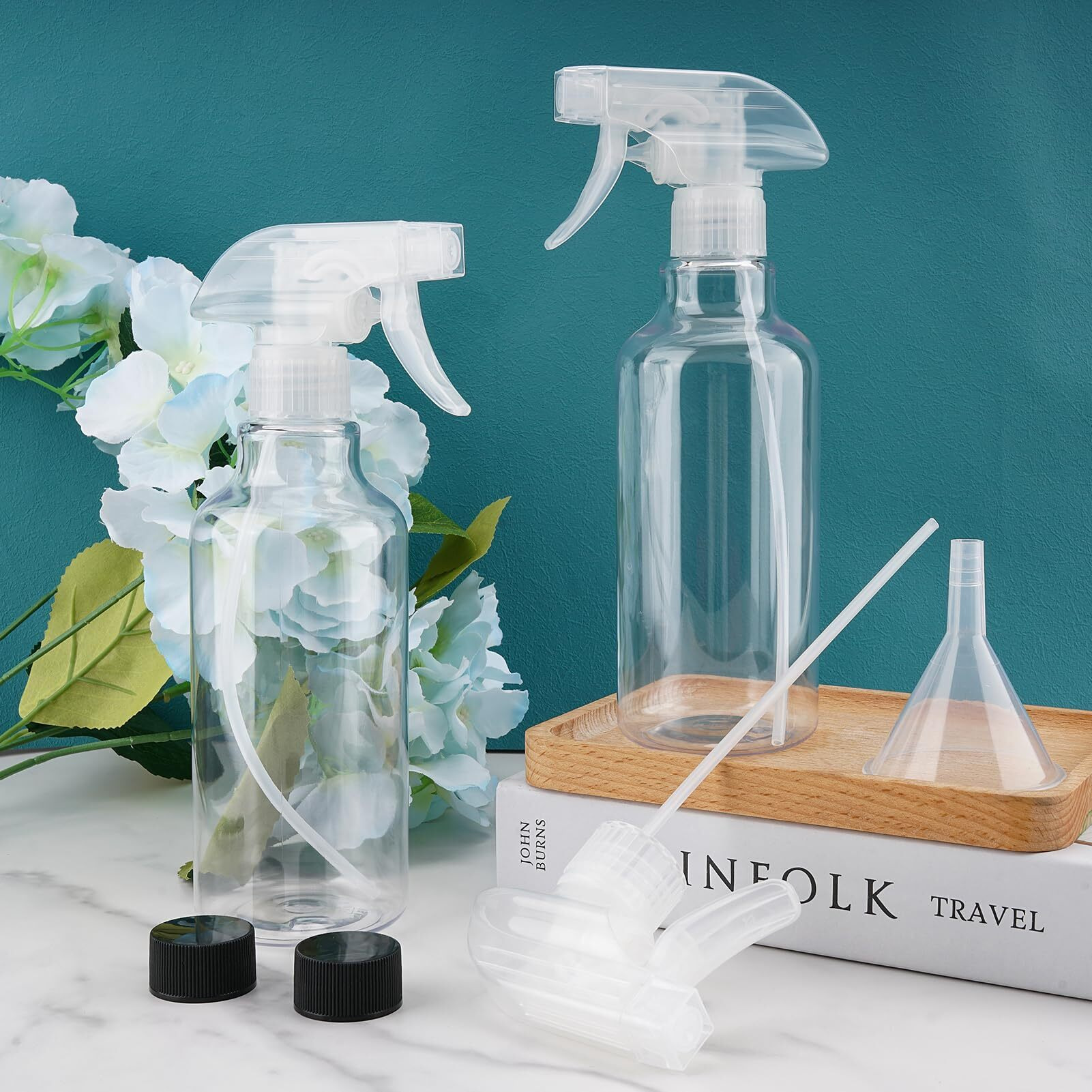 3 Pack Plastic Spray Bottles Empty Spray Bottle 10Oz/300Ml Heavy Duty Spraying Bottles Mist/Stream Water Bottle For Cleaning Solutions  Essential Oils  Hair  Cooking (Clear)