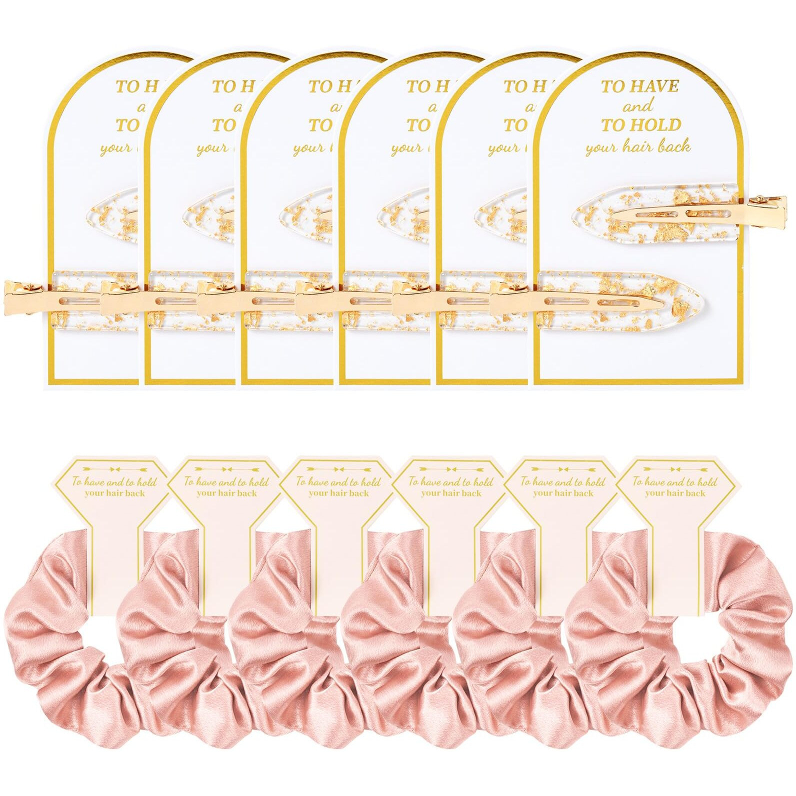 12 Pcs Bridesmaid Proposal Gifts Bridesmaid Hair Clips Bridesmaid Scrunchies Bridal Shower Gifts Silk Satin Soft Hair Accessories Bridesmaid Wedding Favor Women Girls