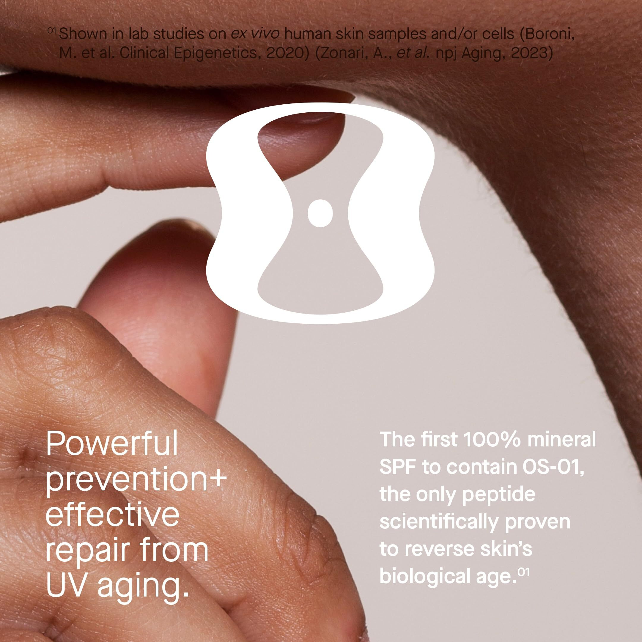 Oneskin Face Spf Os-01 Peptide Broad Spectrum Spf 30+ Mineral Sunscreen- Scientifically Proven To Protect Skin From Uv Aging  Includes Potent Antioxidants  For All Skin Types Including Sensitive Skin