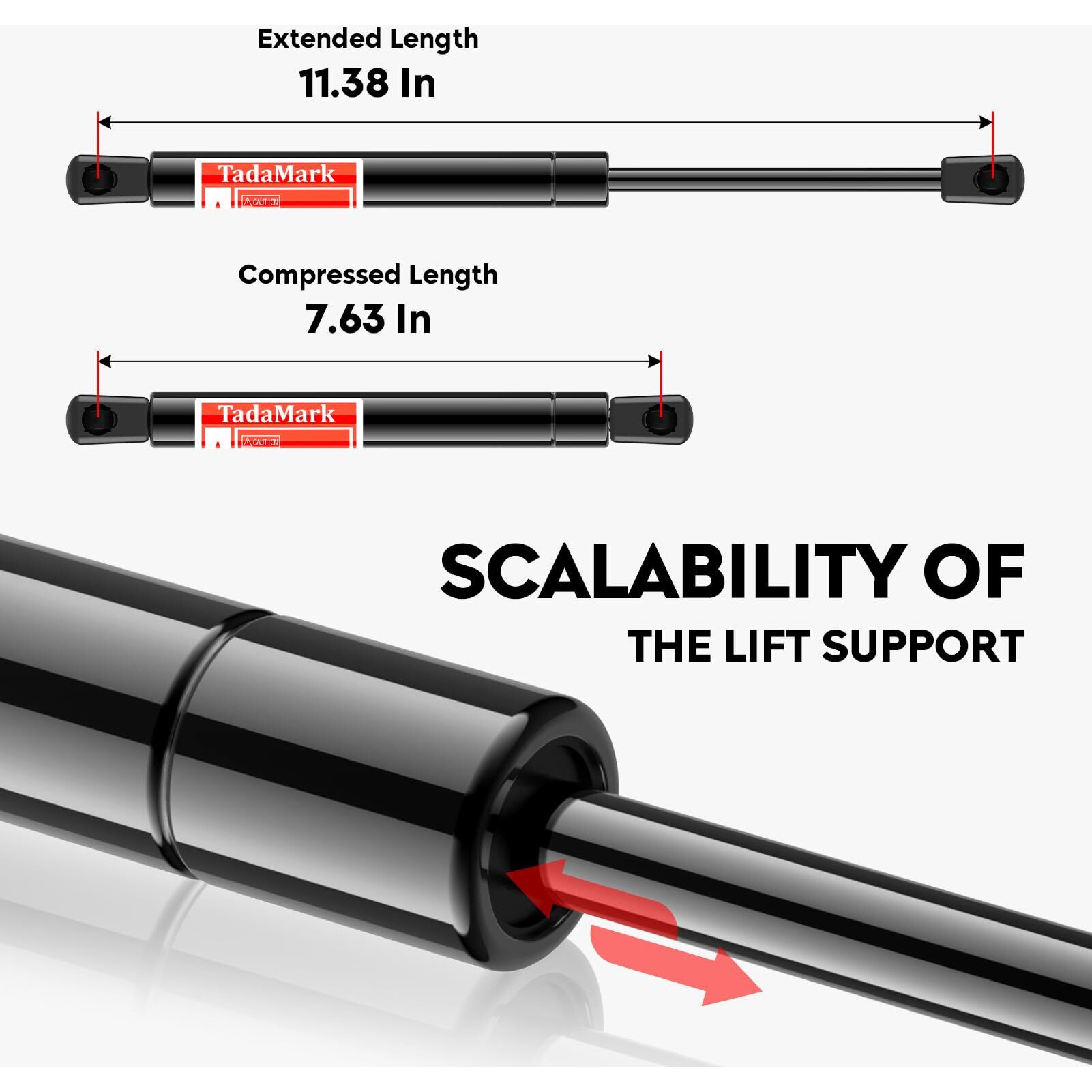 2 Pcs 6657 Rear Trunk Lift Supports Gas Struts For 2008-2018 Dodge Challenger