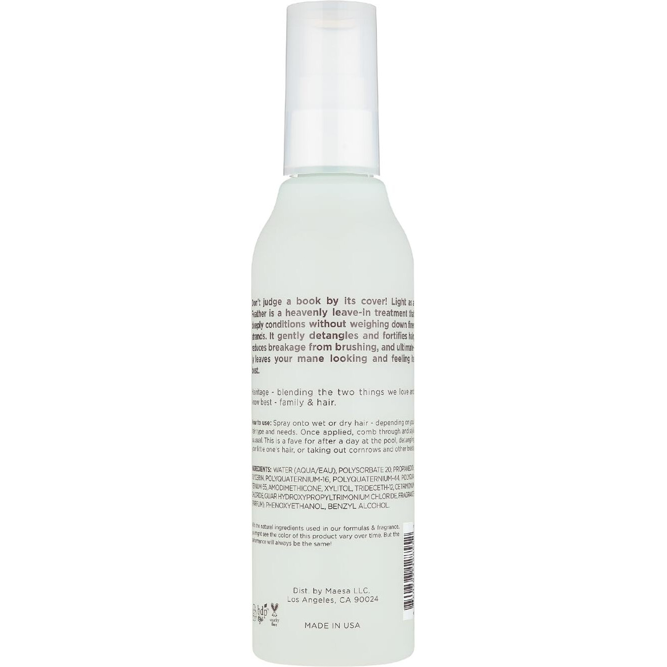Hairitage Leave-In Conditioner Spray - Leave-In Hair Treatment - Detangles + Fortifies - Reduces Breakage + Deep Conditions  6 Fl Oz