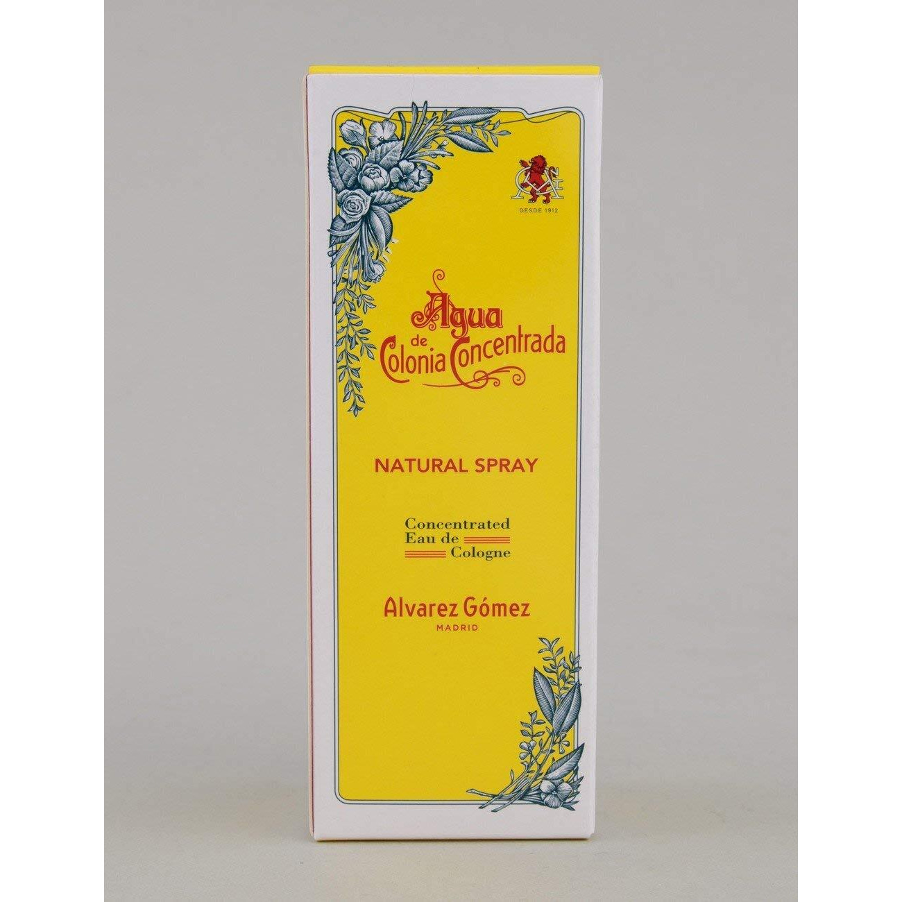 Alvarez Gomez Agua De Colonia Concentrada Eau De Cologne Spray For Men By - 2.7 Oz/ 80 Ml  2.7 Fl Oz