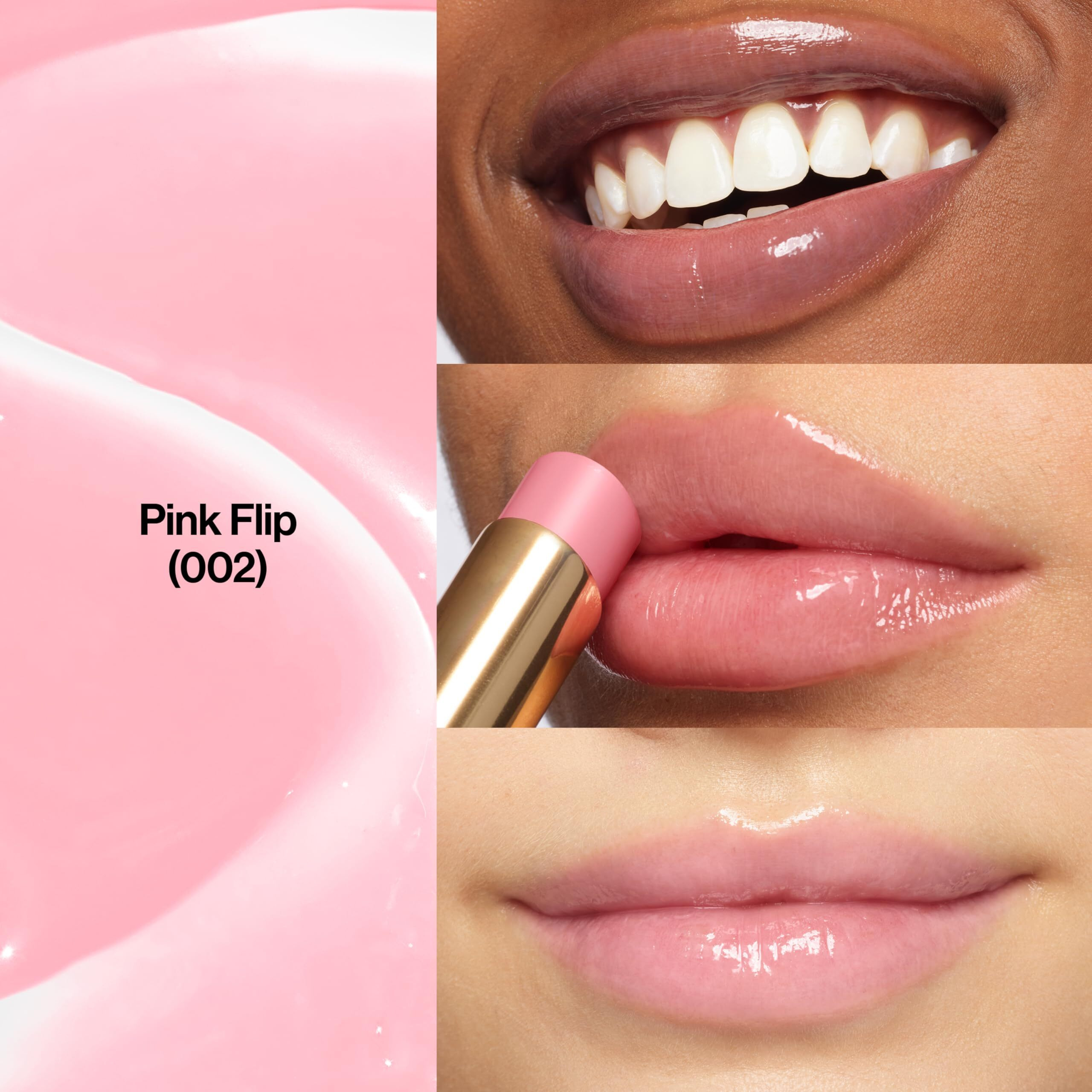 Revlon Super Lustrous Glass Shine Balm  Hydrating Tinted Lipstick  Sheer  Glossy Shiny Finish  002 Pink Flip  0.11 Oz