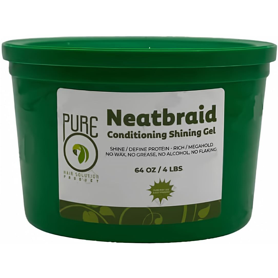 Kaga Pure O Natural Neatbraid Beauty Professional Conditioning Shining Gel 64Oz / 4Lb